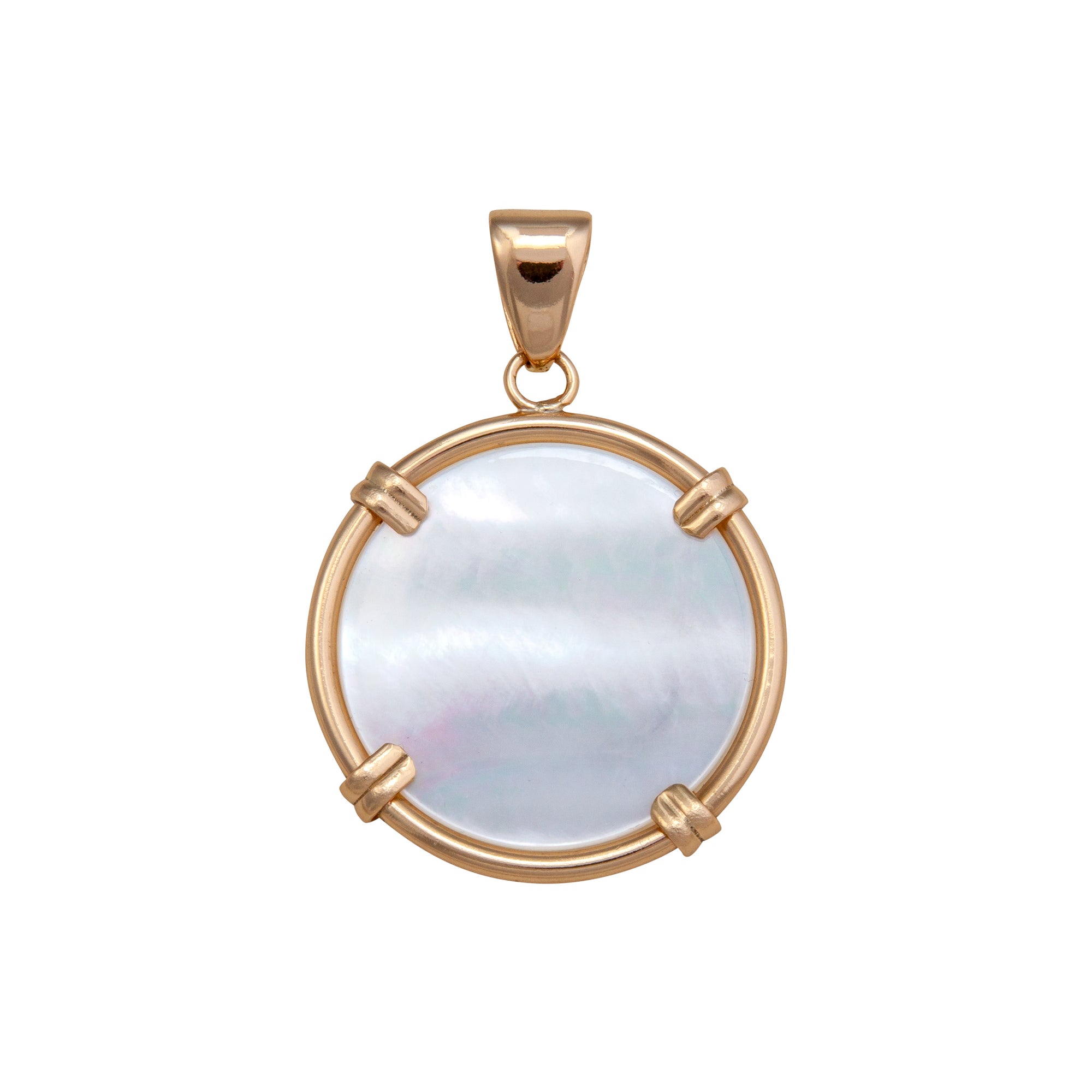 Alchemia Mother of Pearl Prong Pendant \ Charles Albert Jewelry