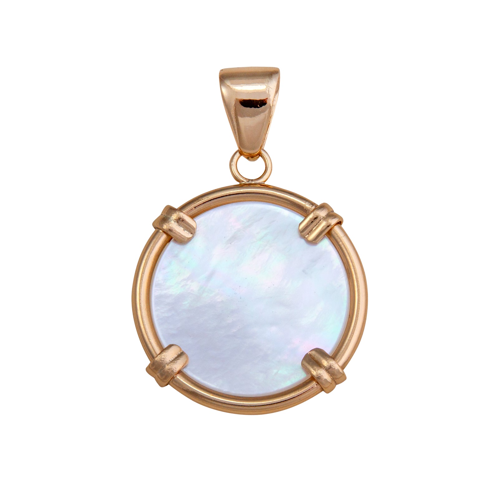 Alchemia Mother of Pearl Prong Pendant - Large | Charles Albert Jewelry