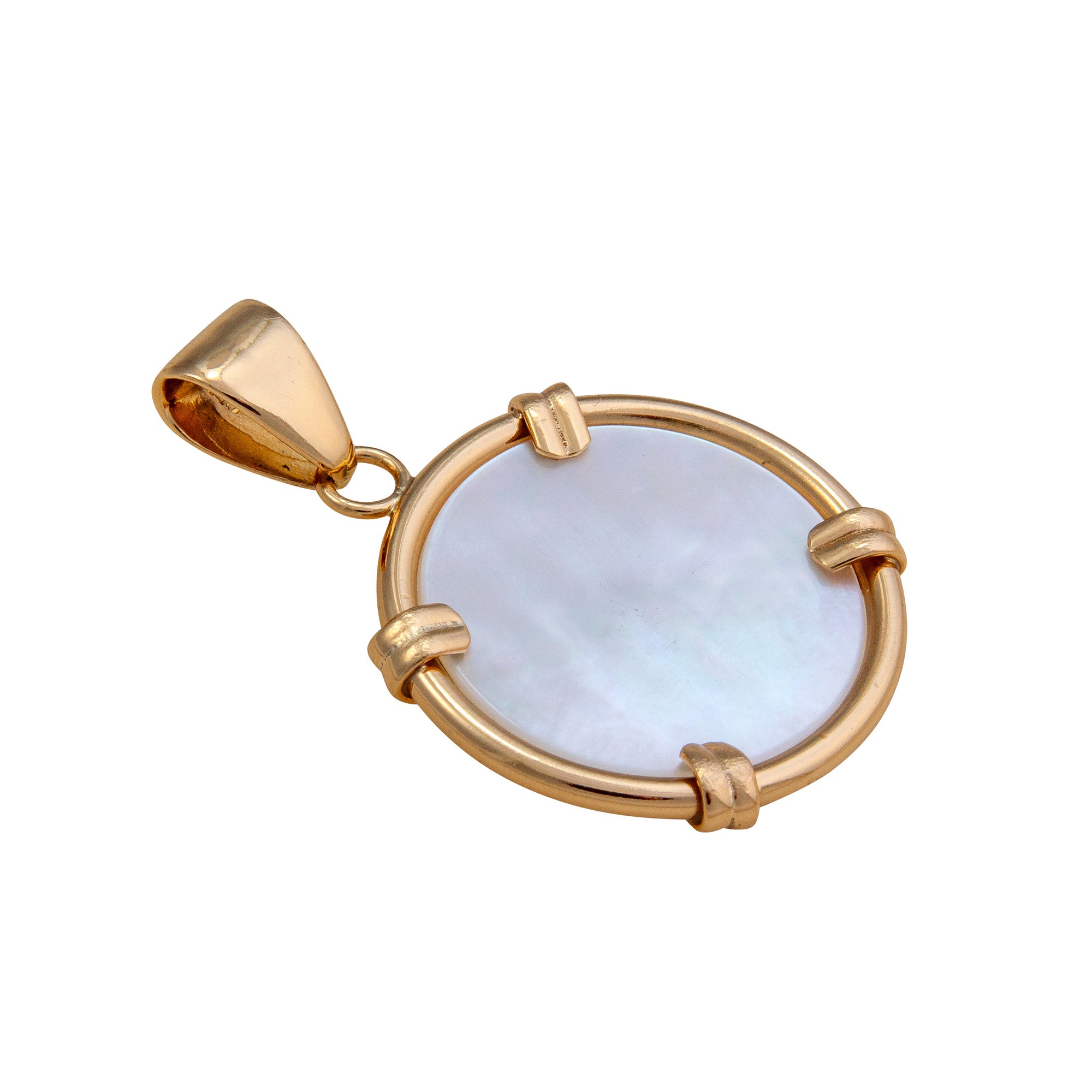 Alchemia Mother of Pearl Prong Pendant - Large | Charles Albert Jewelry