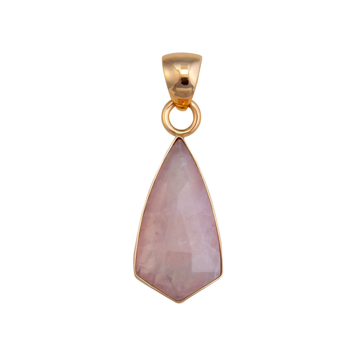 Alchemia Rose Quartz Geometric Pendant | Charles Albert Jewelry