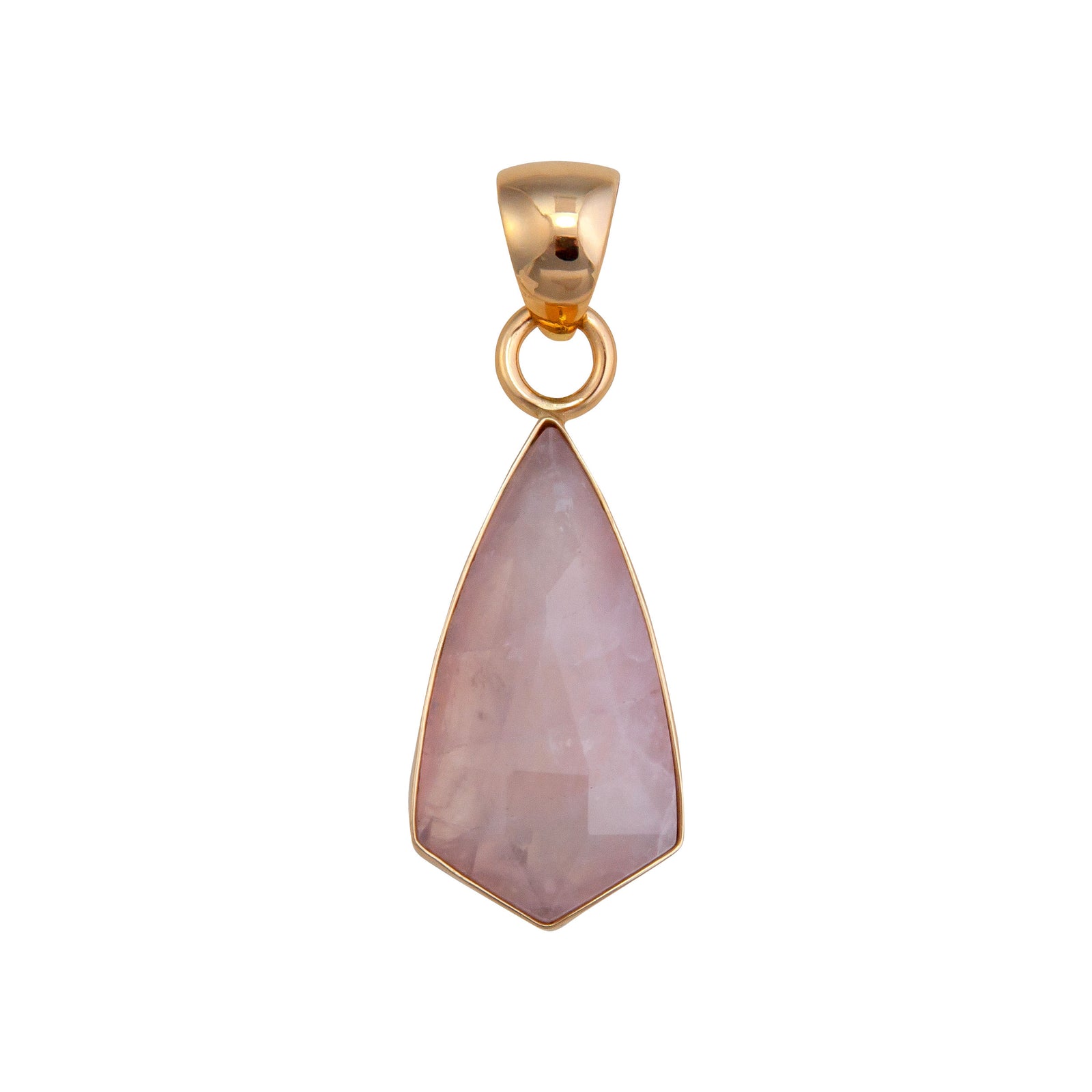Alchemia Rose Quartz Geometric Pendant | Charles Albert Jewelry