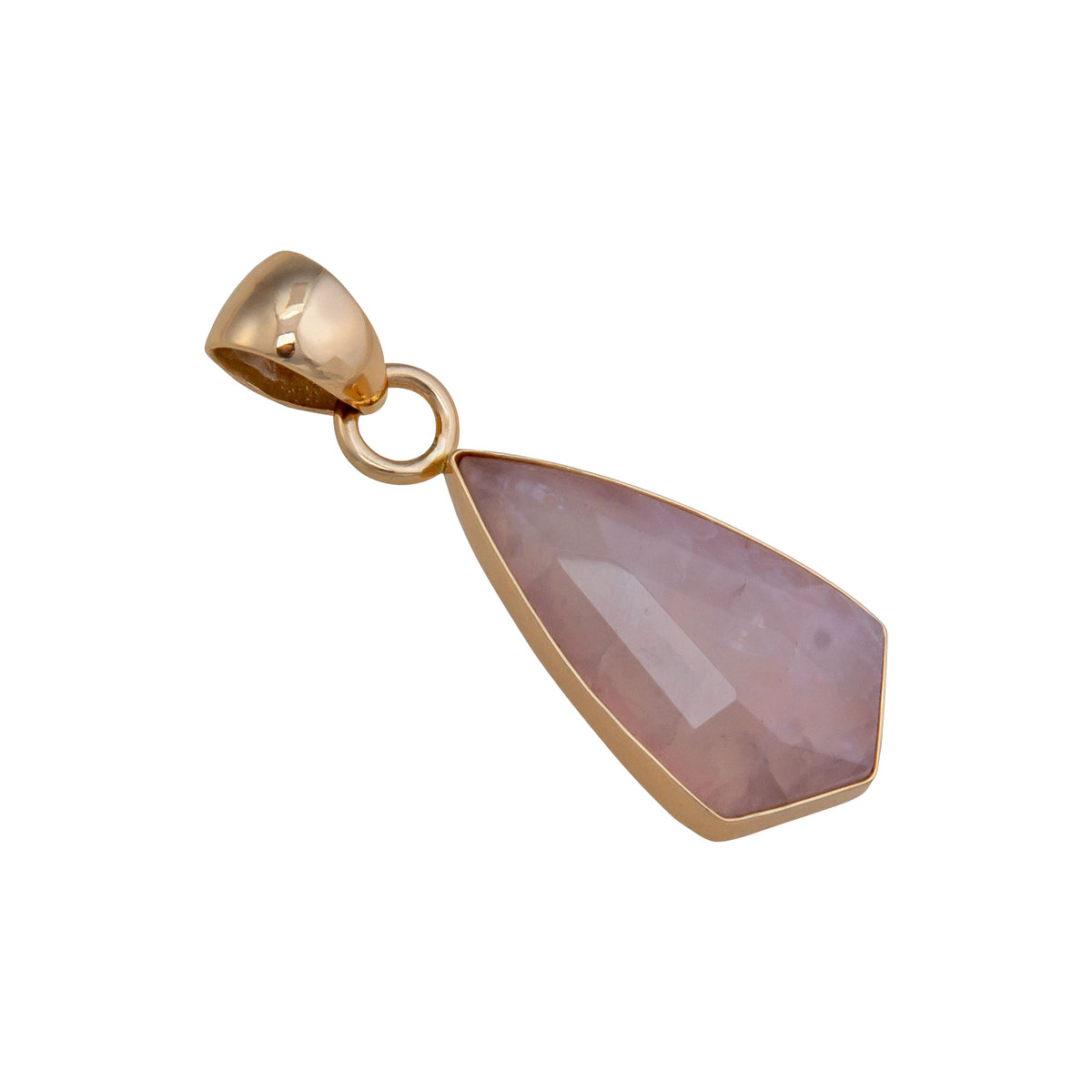 Alchemia Rose Quartz Geometric Pendant | Charles Albert Jewelry