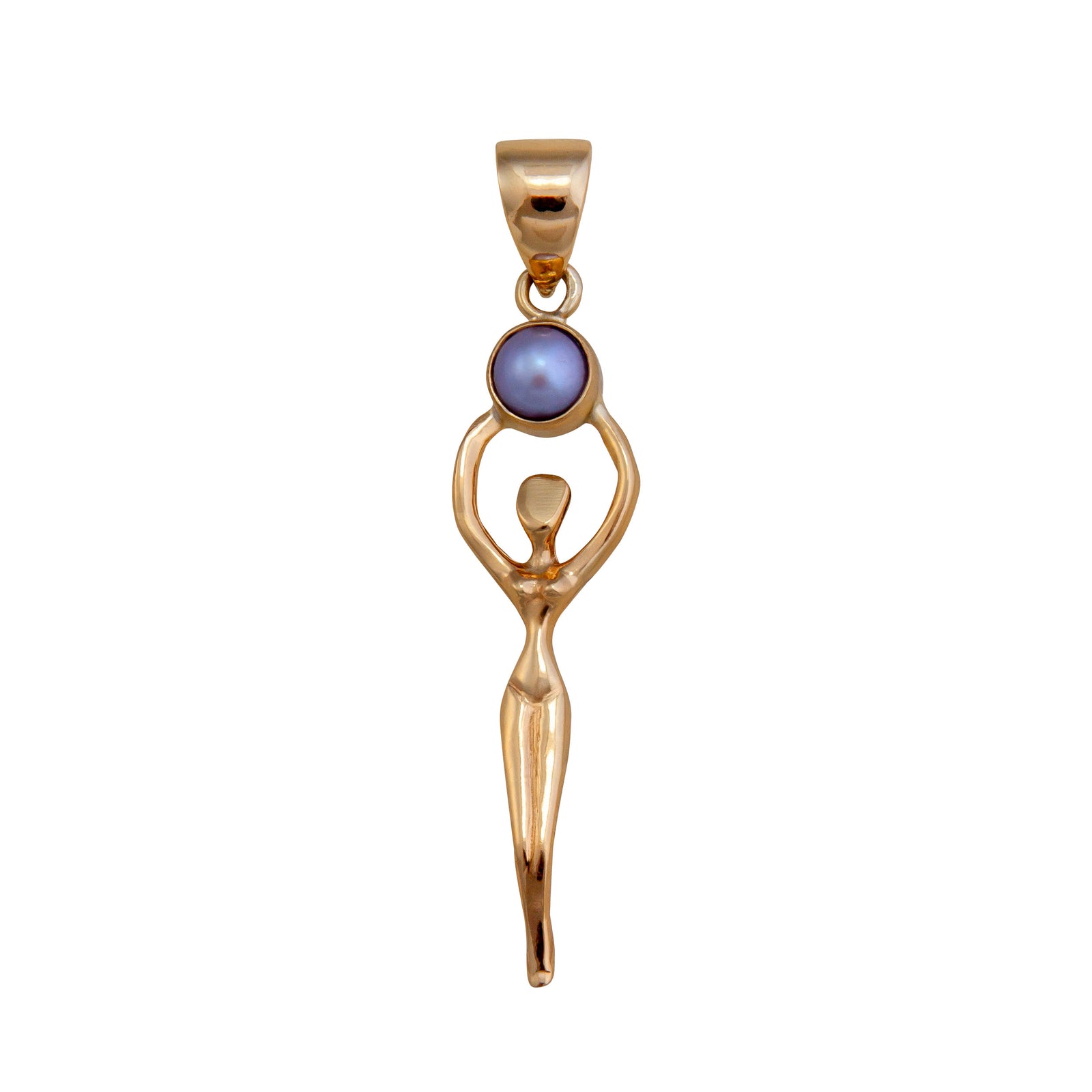 Alchemia Lilac Pearl Goddess Pendant | Charles Albert Jewelry