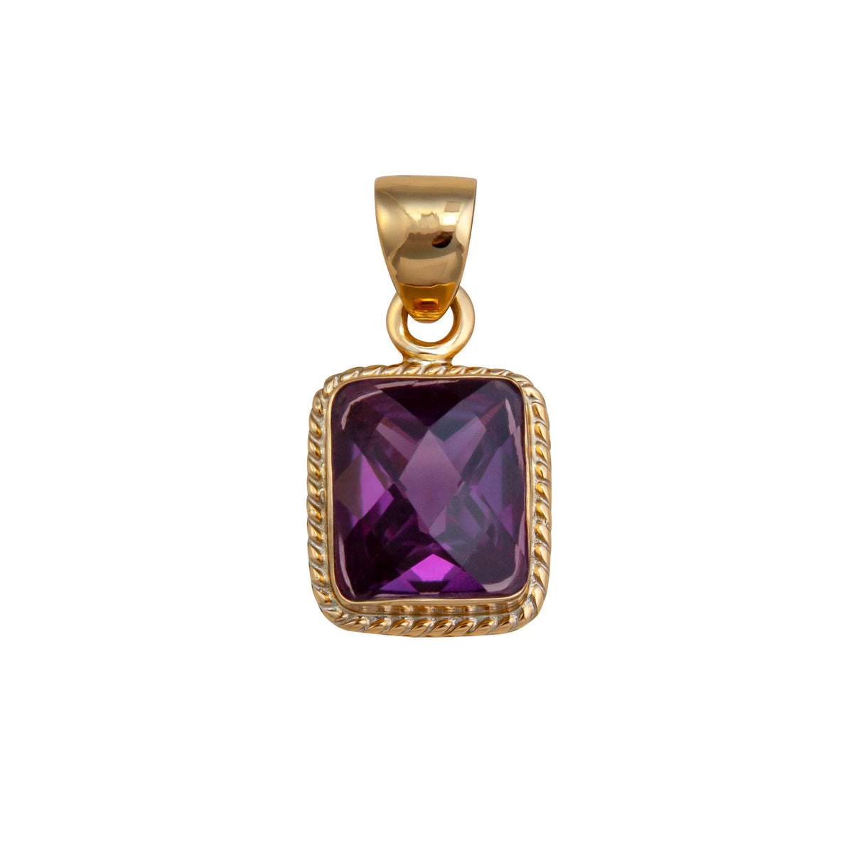 Alchemia Lab Created Alexandrite Rope Pendant | Charles Albert Jewelry
