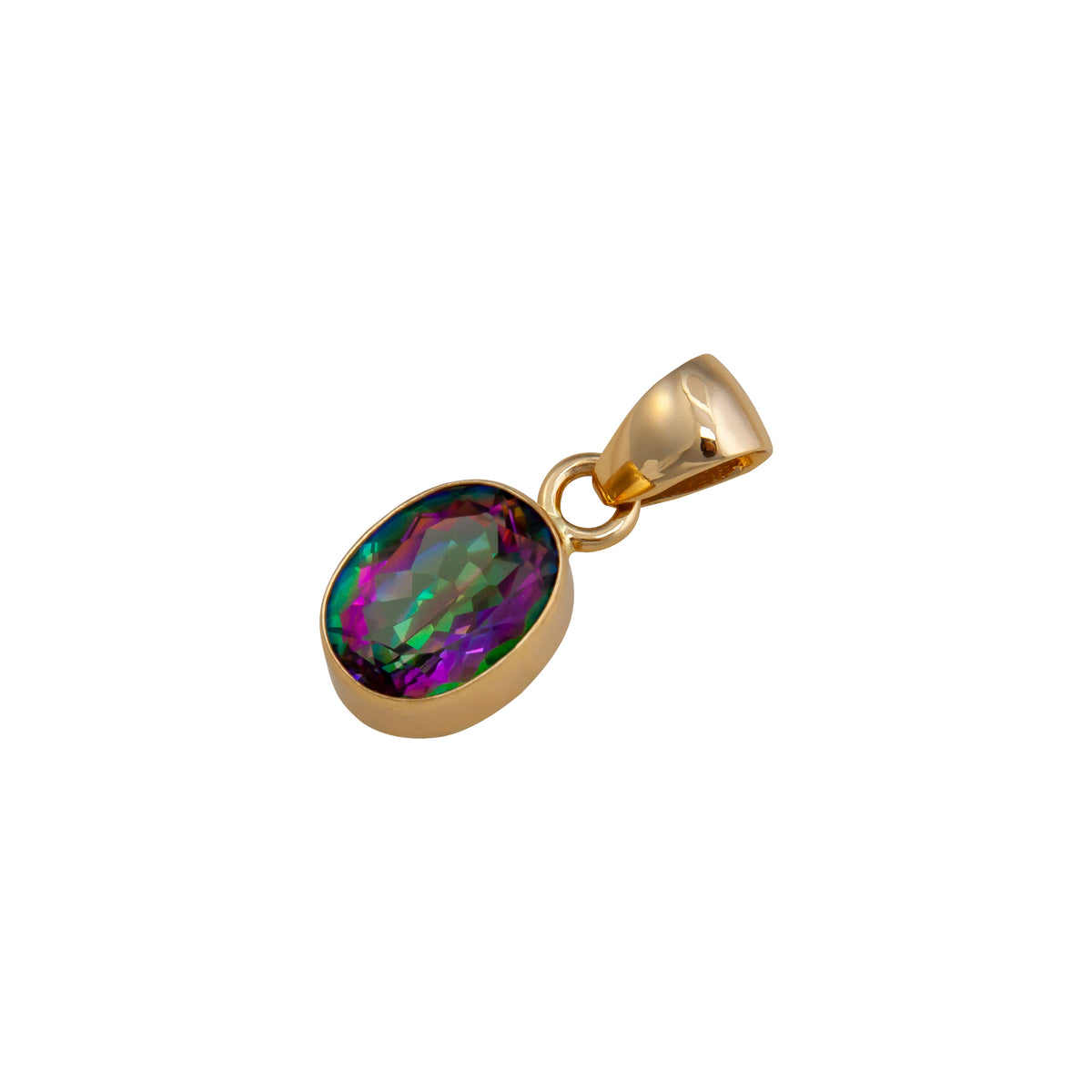 Alchemia Rainbow Mystic Oval Pendant | Charles Albert Jewelry