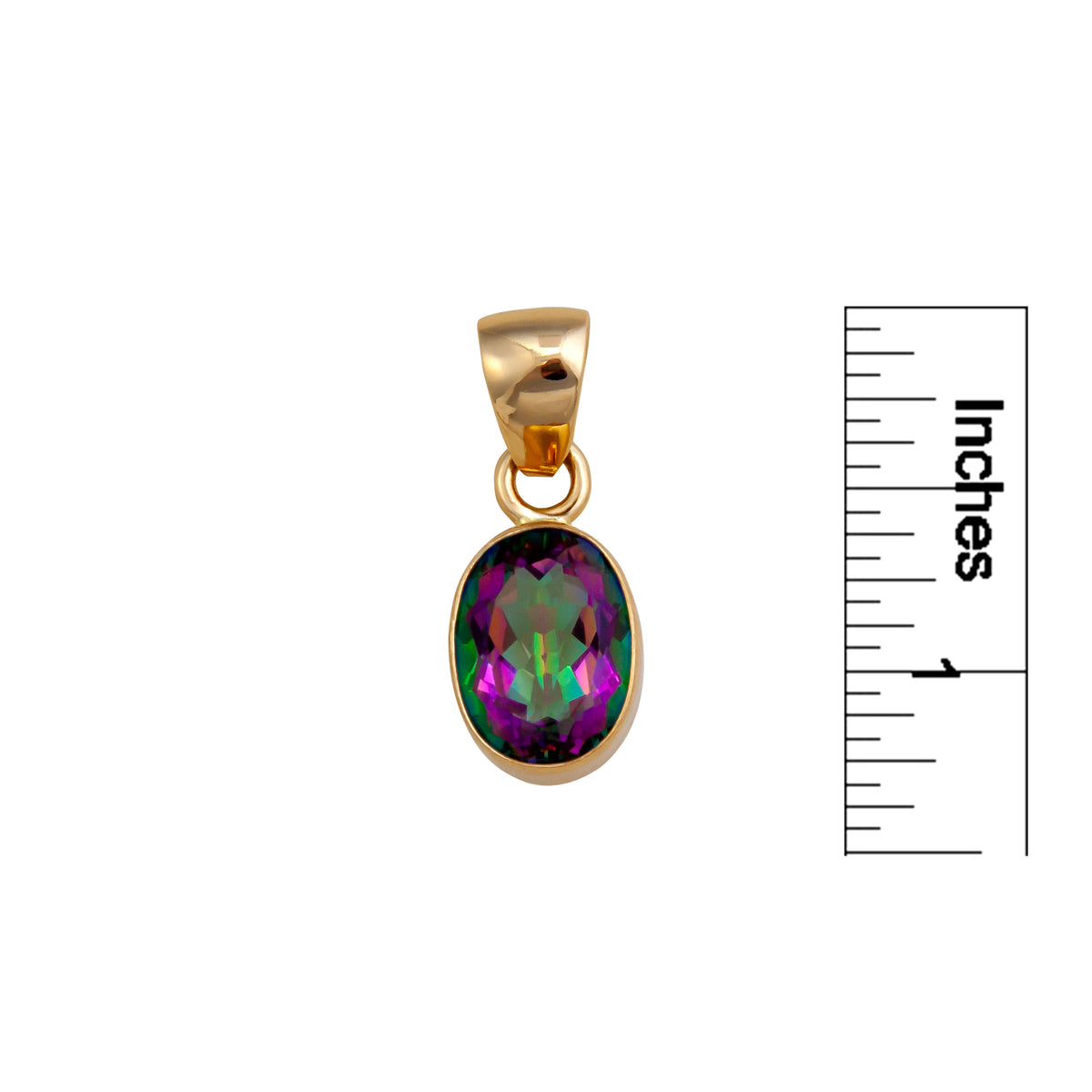 Alchemia Rainbow Mystic Oval Pendant | Charles Albert Jewelry
