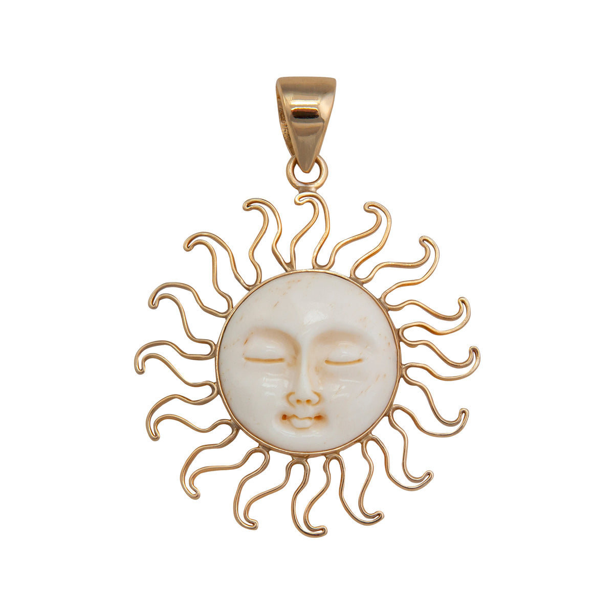 Alchemia Bone Sun Pendant | Charles Albert Jewelry
