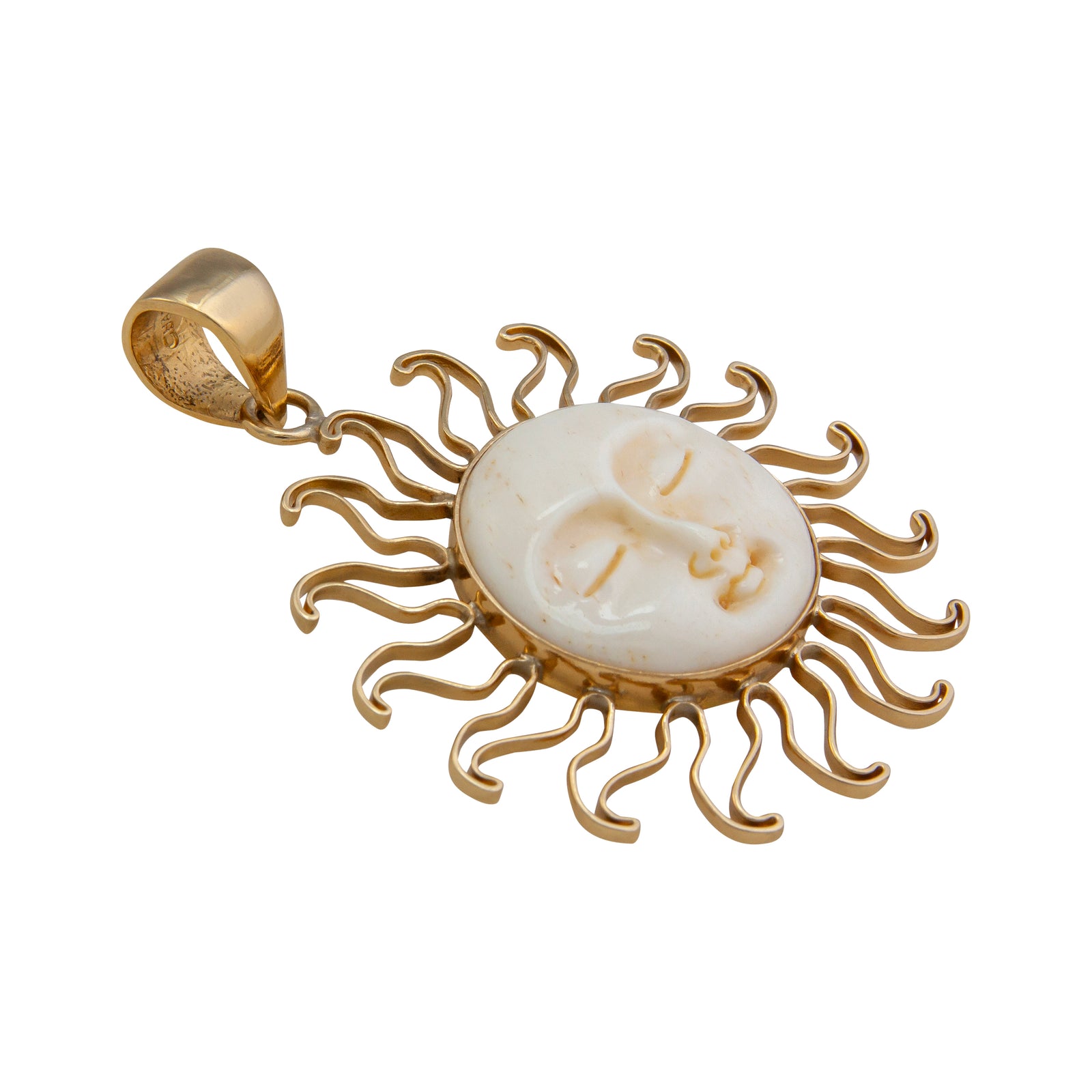 Alchemia Bone Sun Pendant | Charles Albert Jewelry