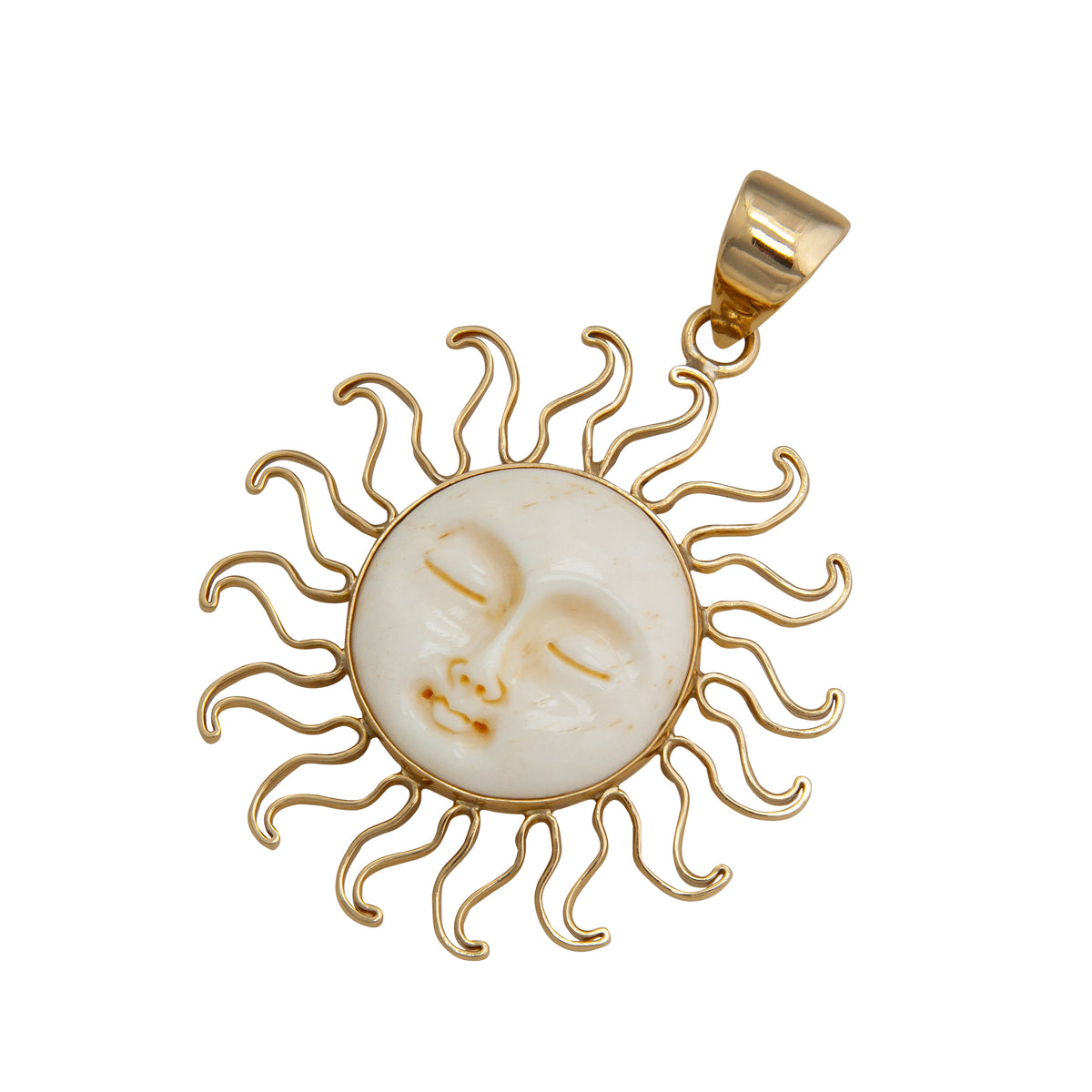 Alchemia Bone Sun Pendant | Charles Albert Jewelry