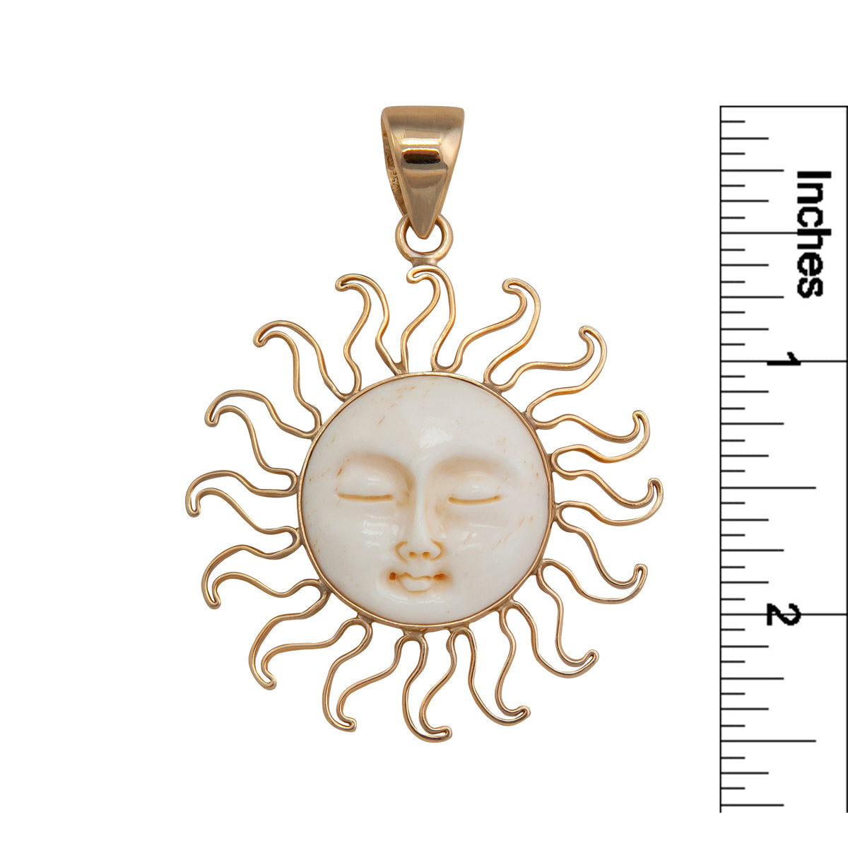 Alchemia Bone Sun Pendant | Charles Albert Jewelry
