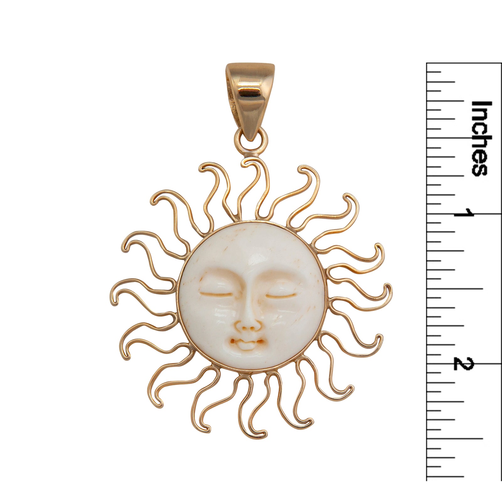 Alchemia Bone Sun Pendant | Charles Albert Jewelry