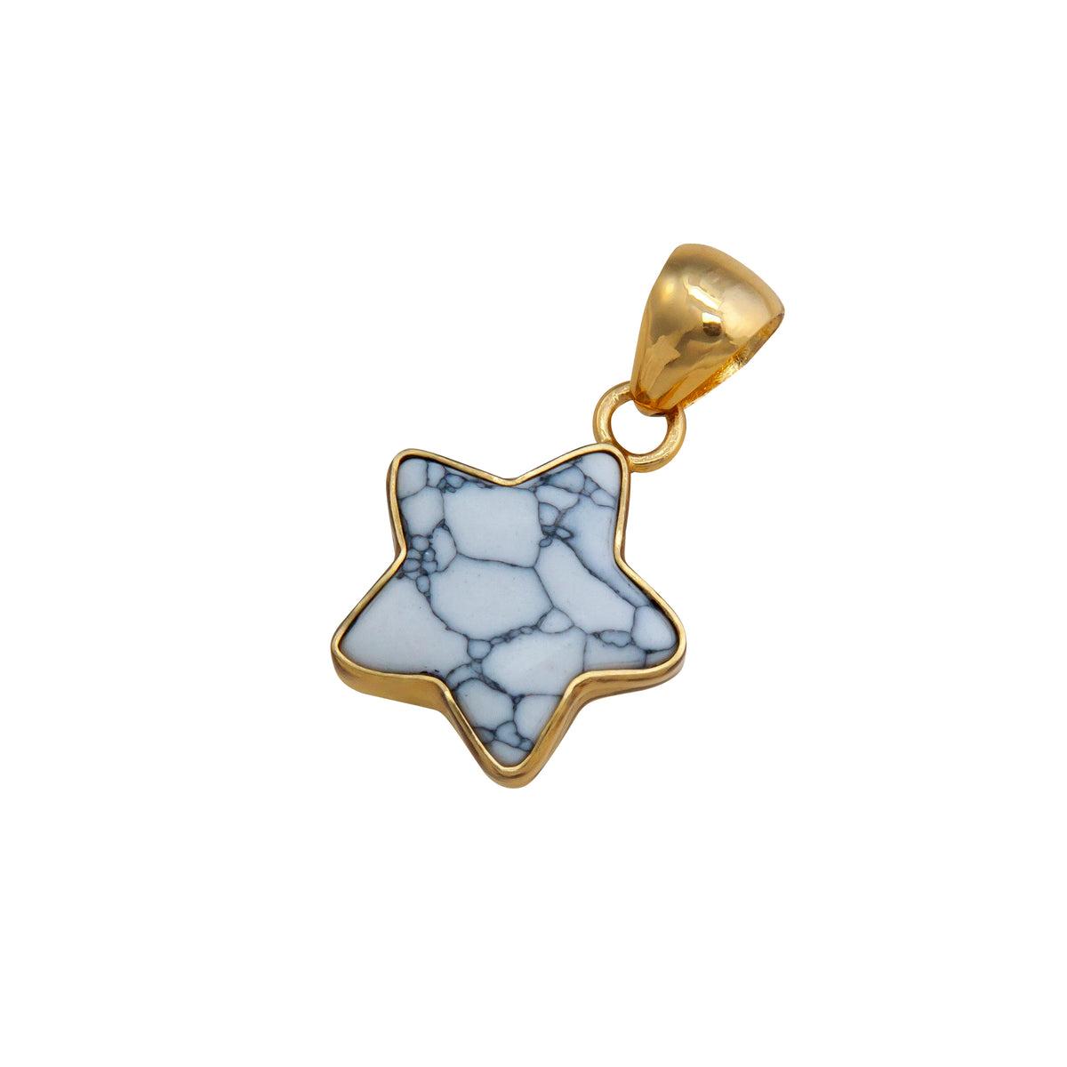 Alchemia White Howlite Star Pendant | Charles Albert Jewelry