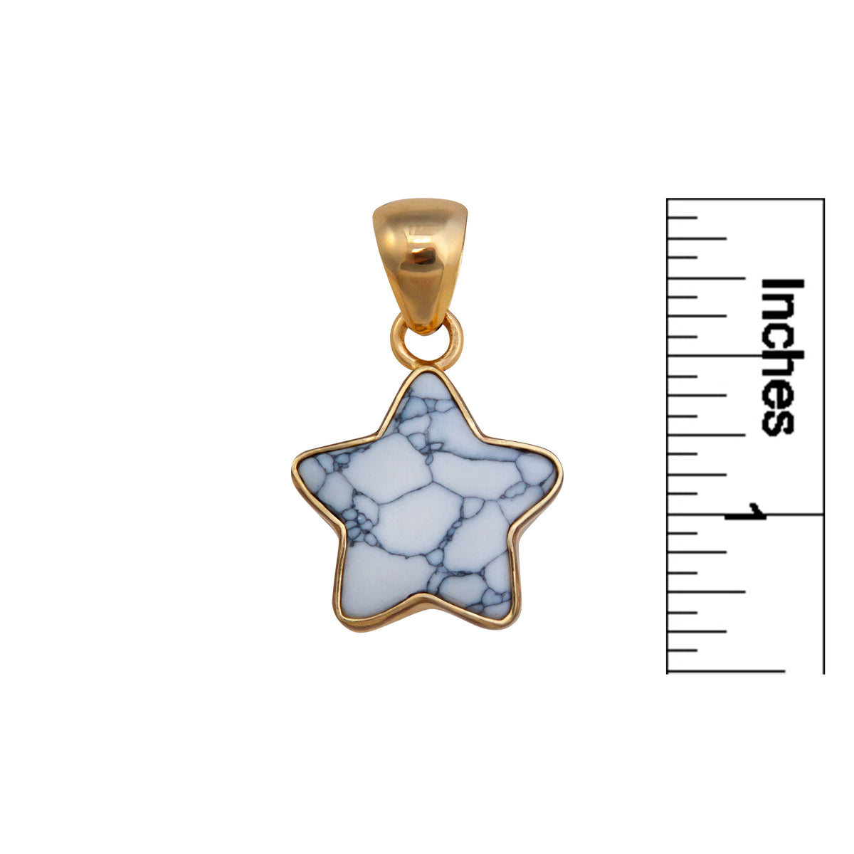 Alchemia White Howlite Star Pendant | Charles Albert Jewelry
