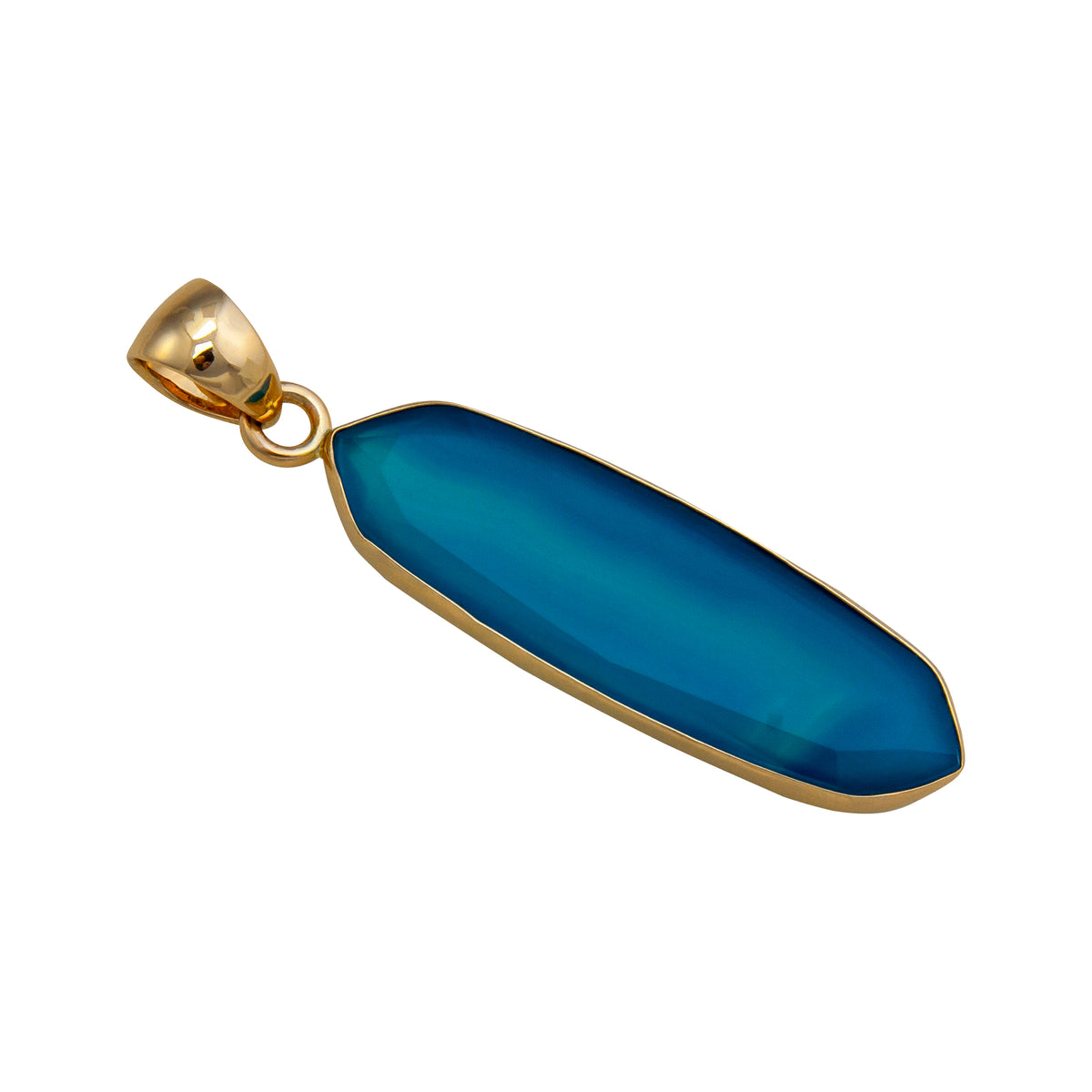 Alchemia Blue Agate Pendant | Charles Albert Jewelry