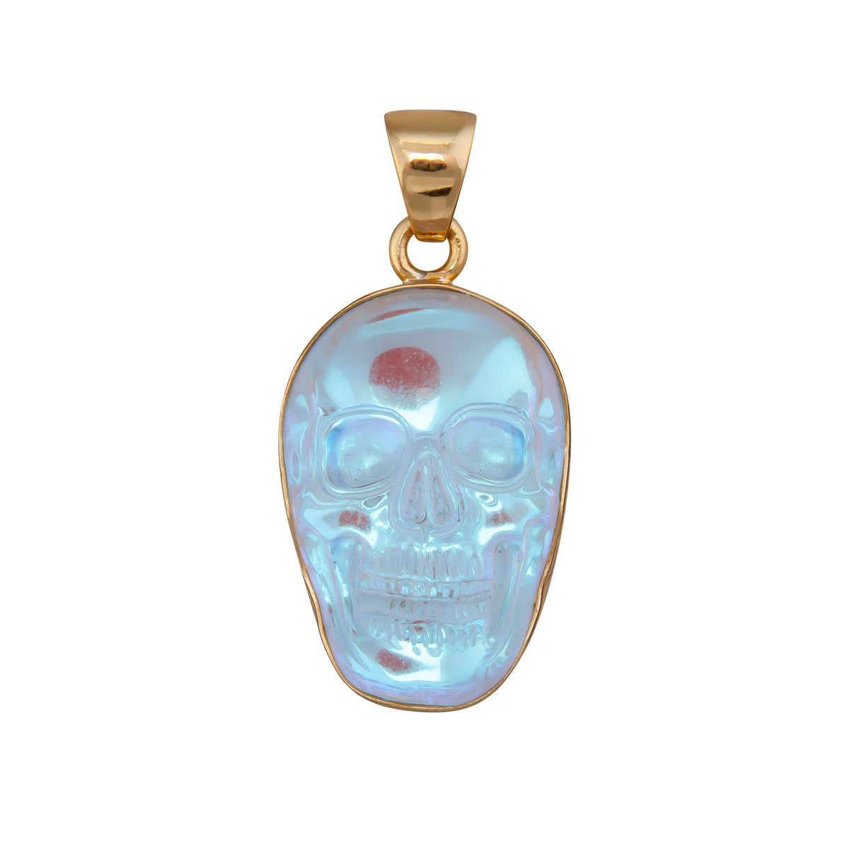 Alchemia Luminite Skull Pendant | Charles Albert Jewelry