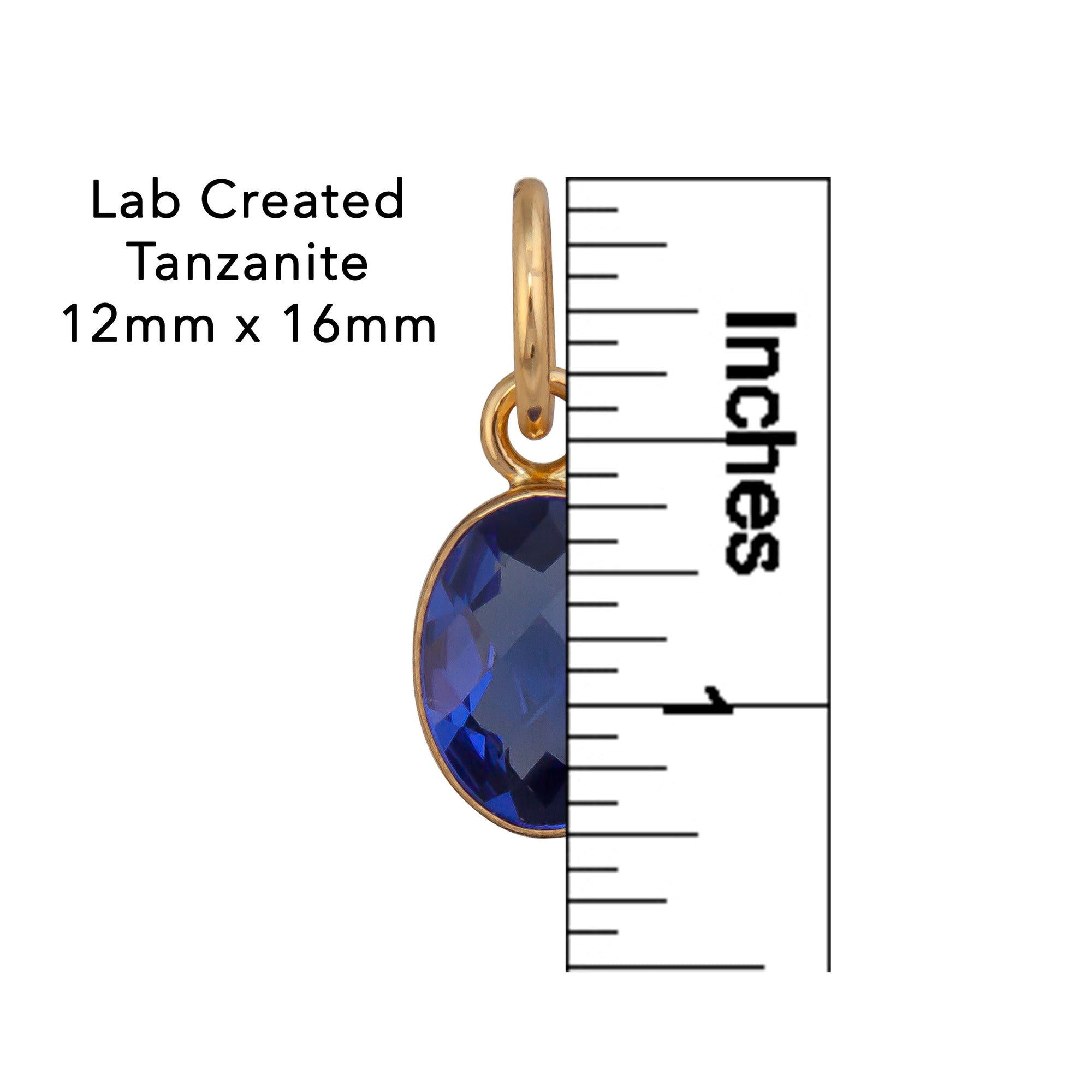 Alchemia Lab Created Tanzanite Charm Pendant | Charles Albert Jewelry