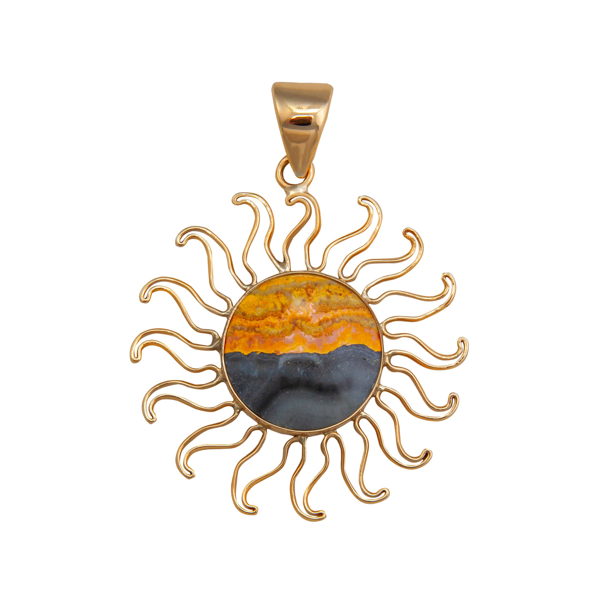 Alchemia Bumble Bee Jasper Sun Pendant | Charles Albert Jewelry