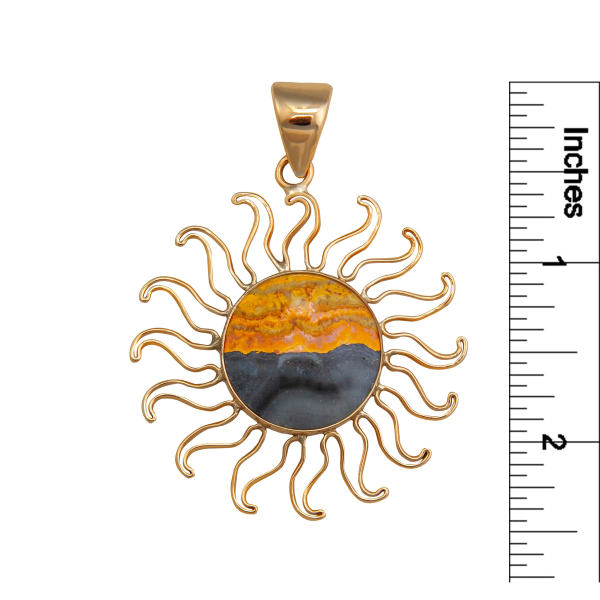 Alchemia Bumble Bee Jasper Sun Pendant | Charles Albert Jewelry