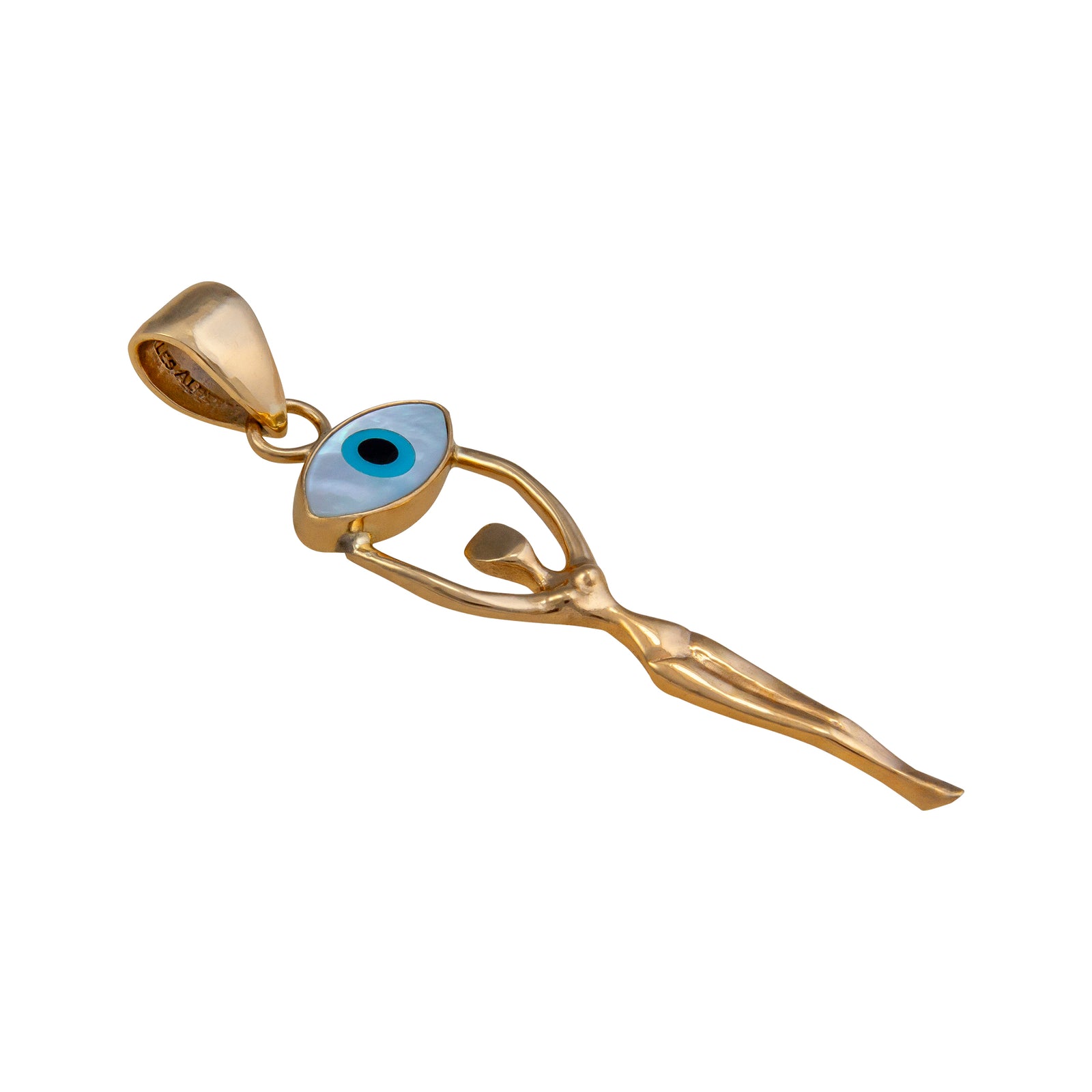 Alchemia Mother of Pearl Evil Eye Goddess Pendant | Charles Albert Jewelry