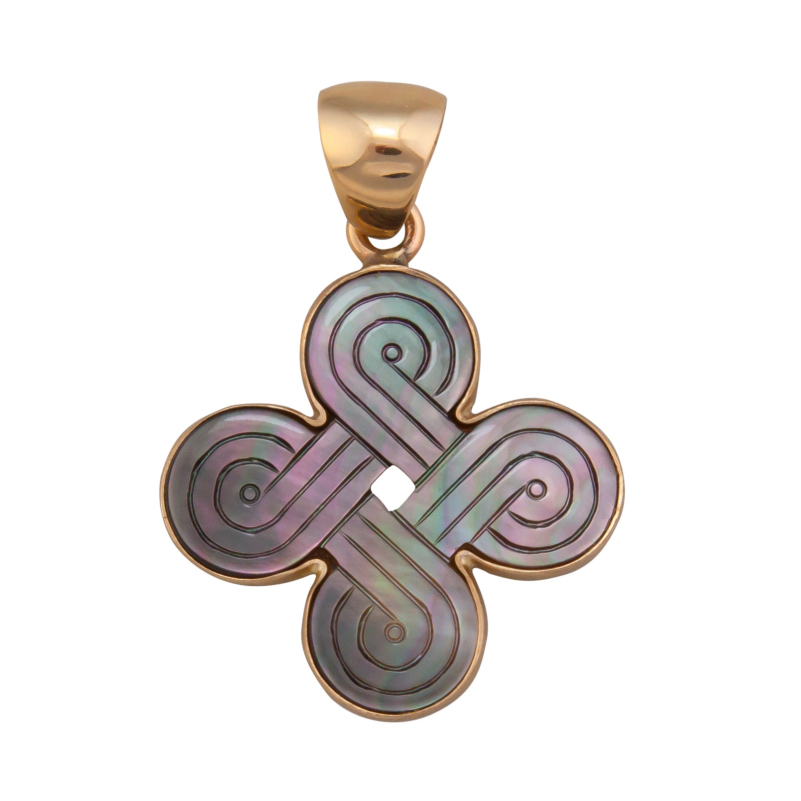 Alchemia Mother of Pearl Celtic Knot Pendant | Charles Albert Jewelry
