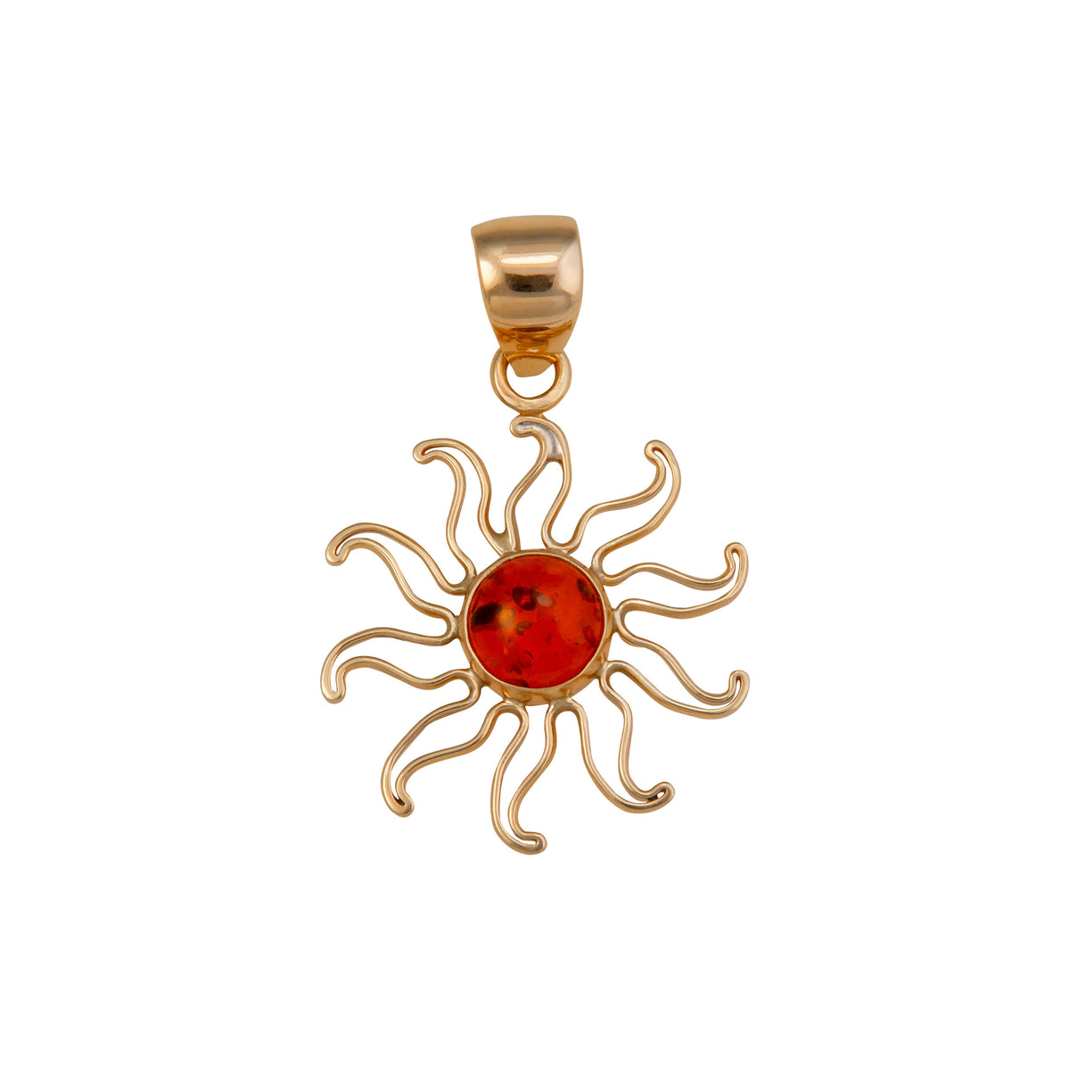 Alchemia Amber Sun Pendant | Charles Albert Jewelry