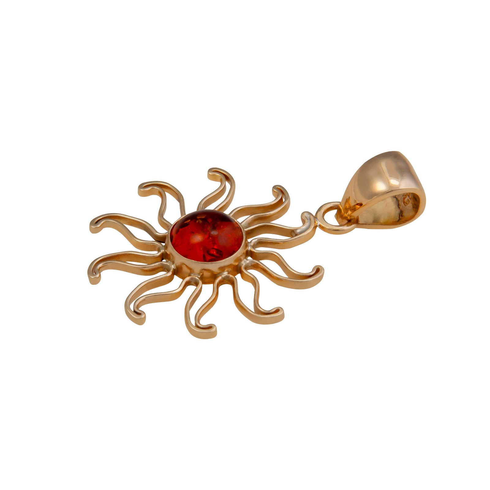 Alchemia Amber Sun Pendant | Charles Albert Jewelry