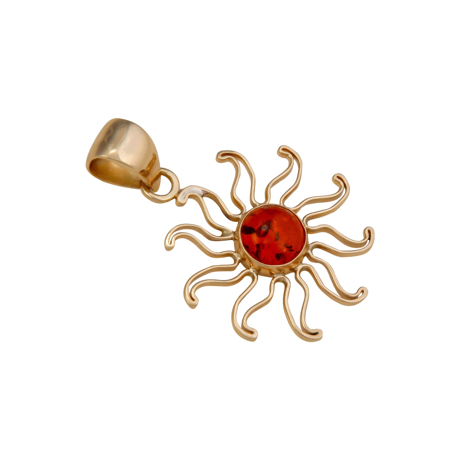 Alchemia Amber Sun Pendant | Charles Albert Jewelry