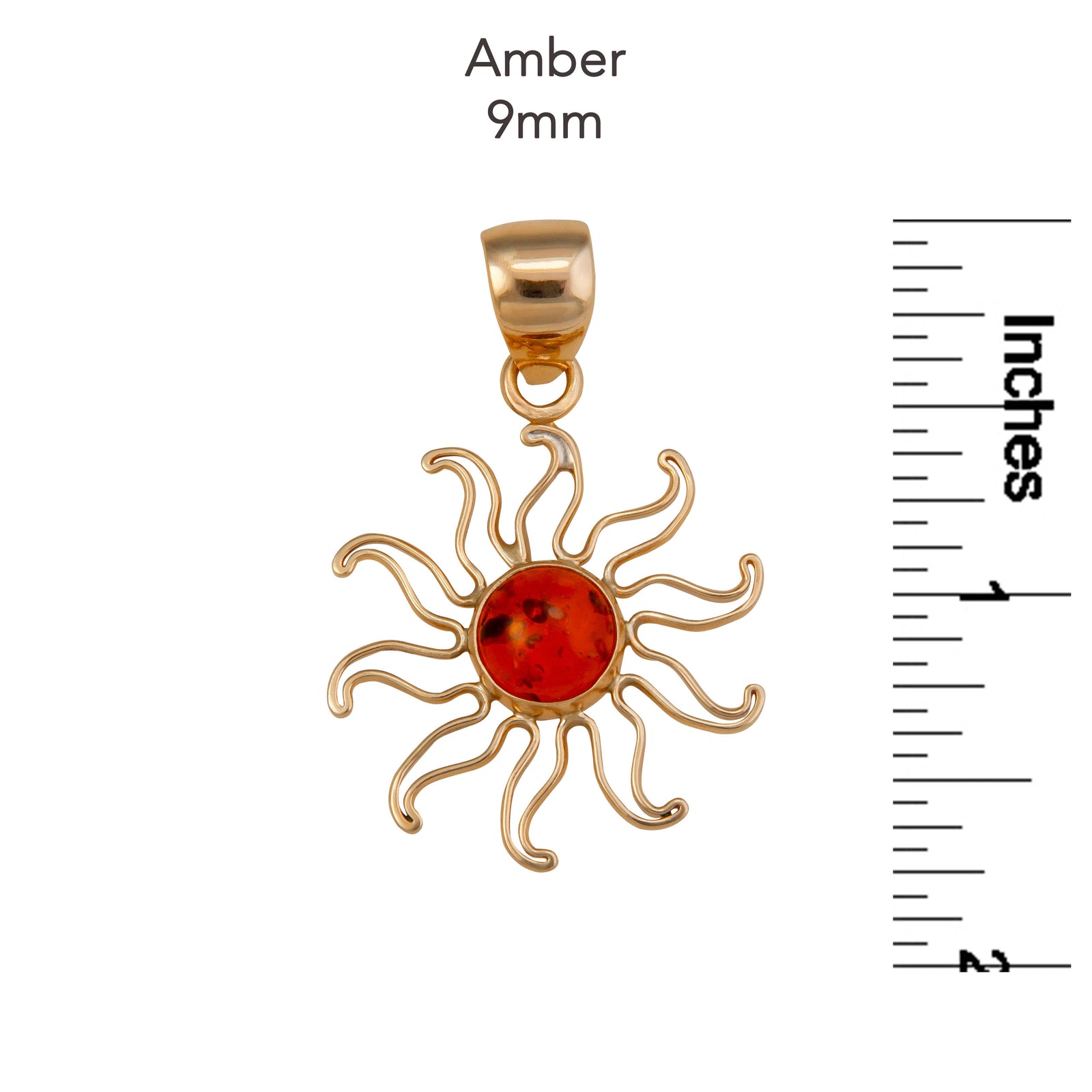 Alchemia Amber Sun Pendant | Charles Albert Jewelry