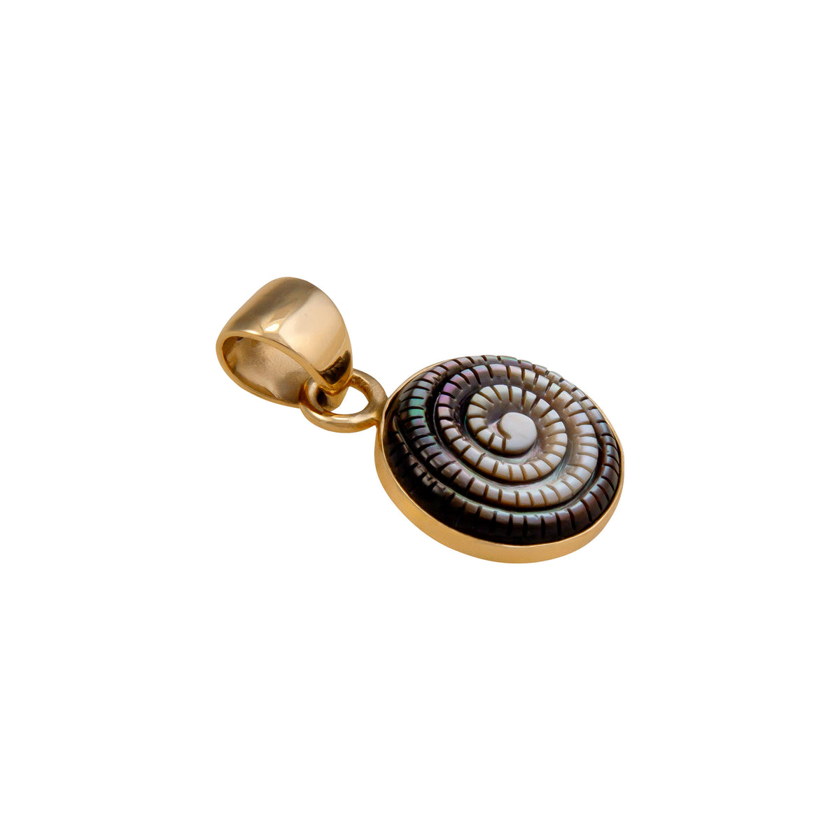 Alchemia Mother of Pearl Swirl Pendant | Charles Albert Jewelry