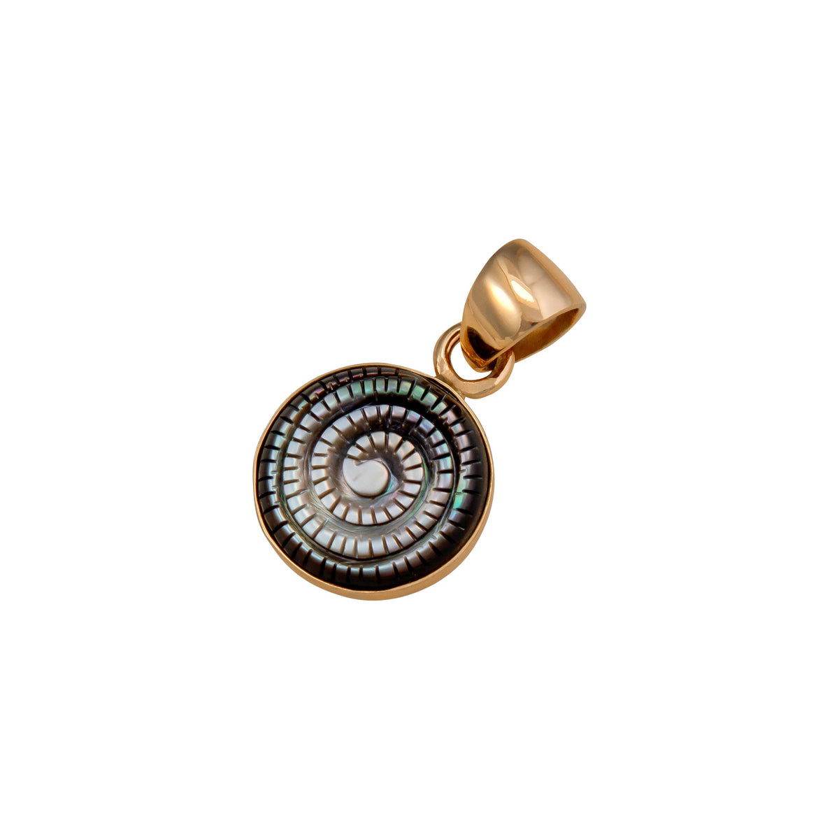 Alchemia Mother of Pearl Swirl Pendant | Charles Albert Jewelry