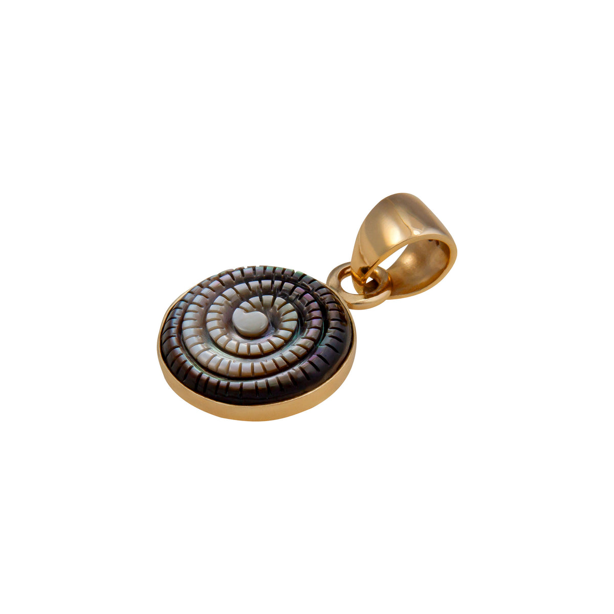 Alchemia Mother of Pearl Swirl Pendant | Charles Albert Jewelry