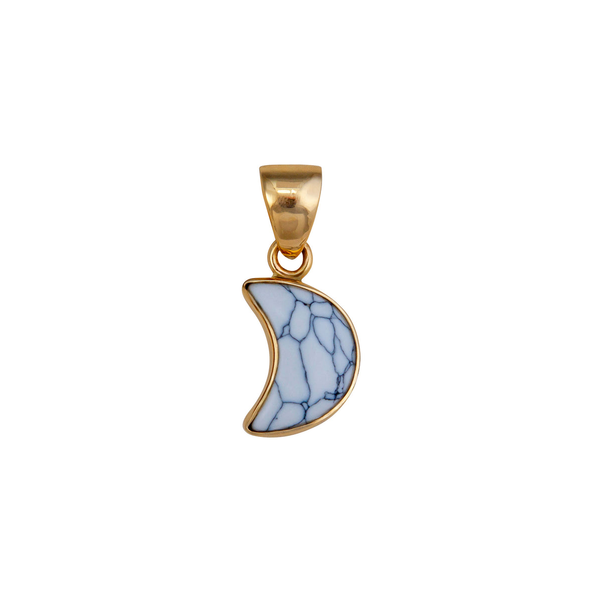 Alchemia White Howlite Moon Pendant | Charles Albert Jewelry