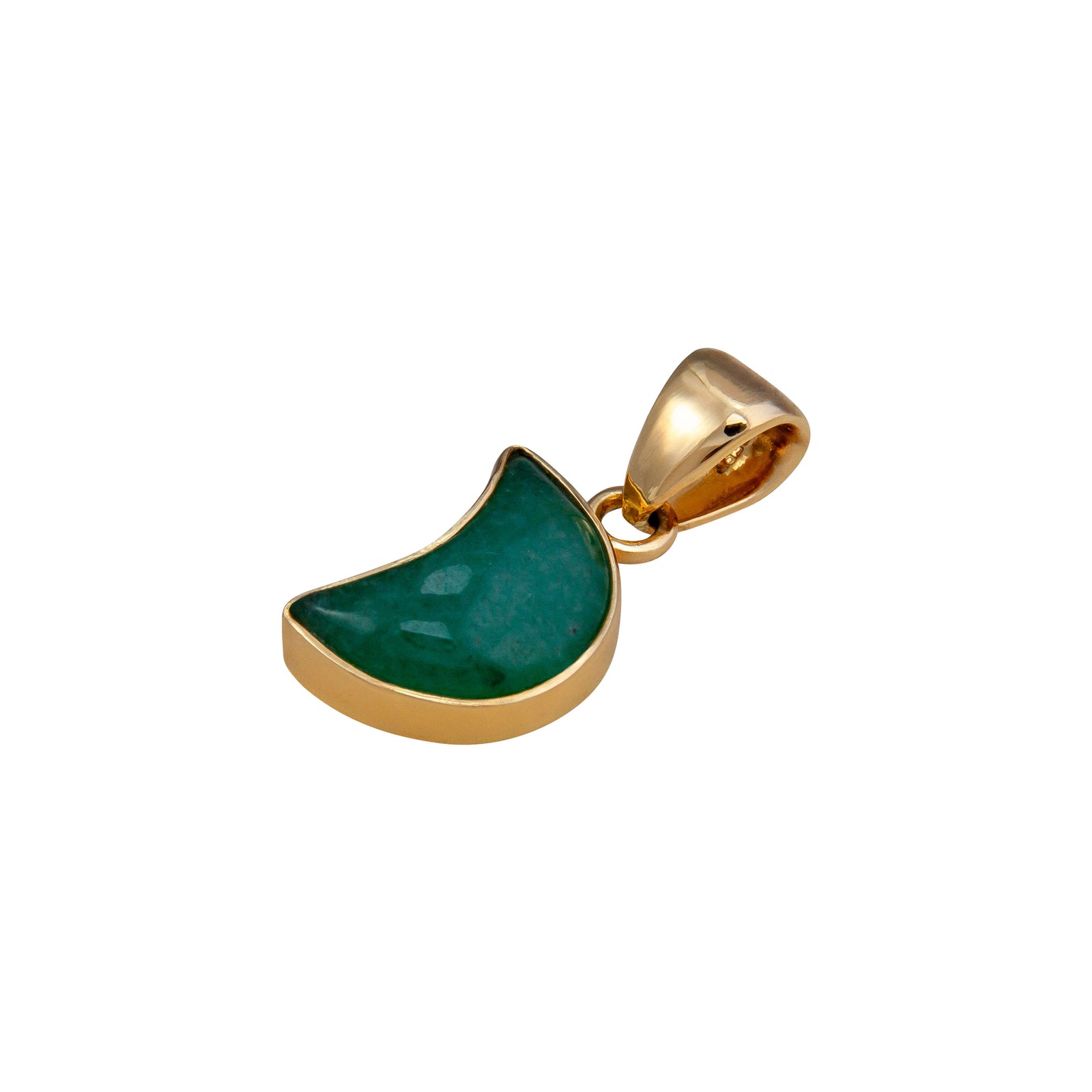 Alchemia Aventurine Moon Pendant | Charles Albert Jewelry