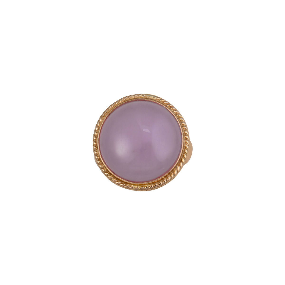 Alchemia Lilac Quartz Round Rope Adjustable Ring | Charles Albert Jewelry