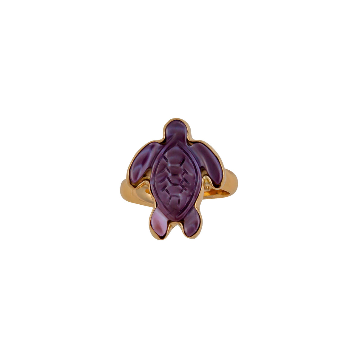 Alchemia Wampum Shell Turtle Adjustable Ring | Charles Albert Jewelry