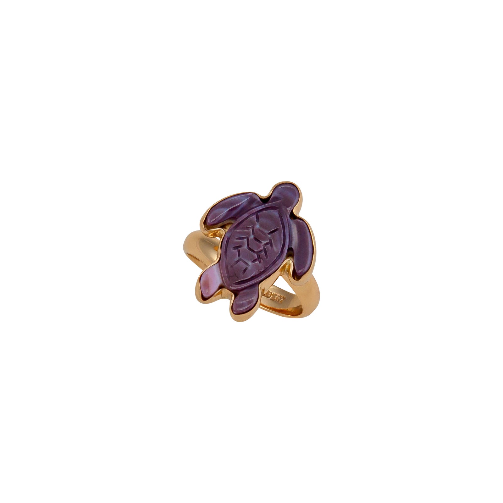Alchemia Wampum Shell Turtle Adjustable Ring | Charles Albert Jewelry