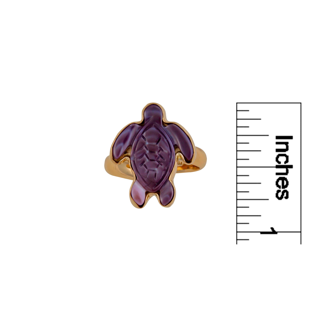 Alchemia Wampum Shell Turtle Adjustable Ring | Charles Albert Jewelry