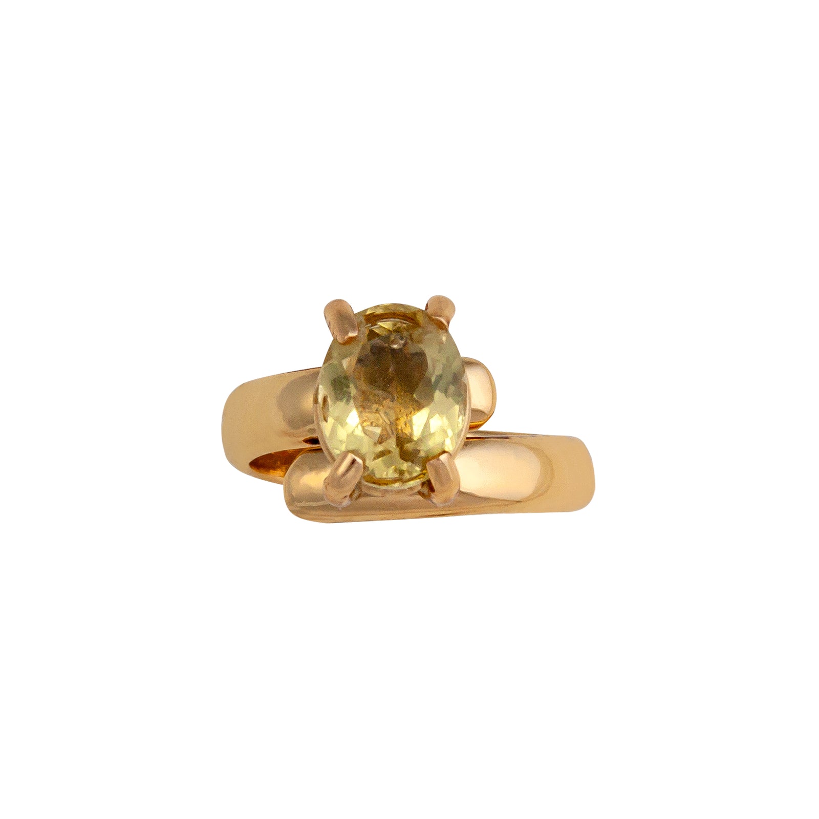 Alchemia Oval Citrine Prong Set Adjustable Ring | Charles Albert Jewelry