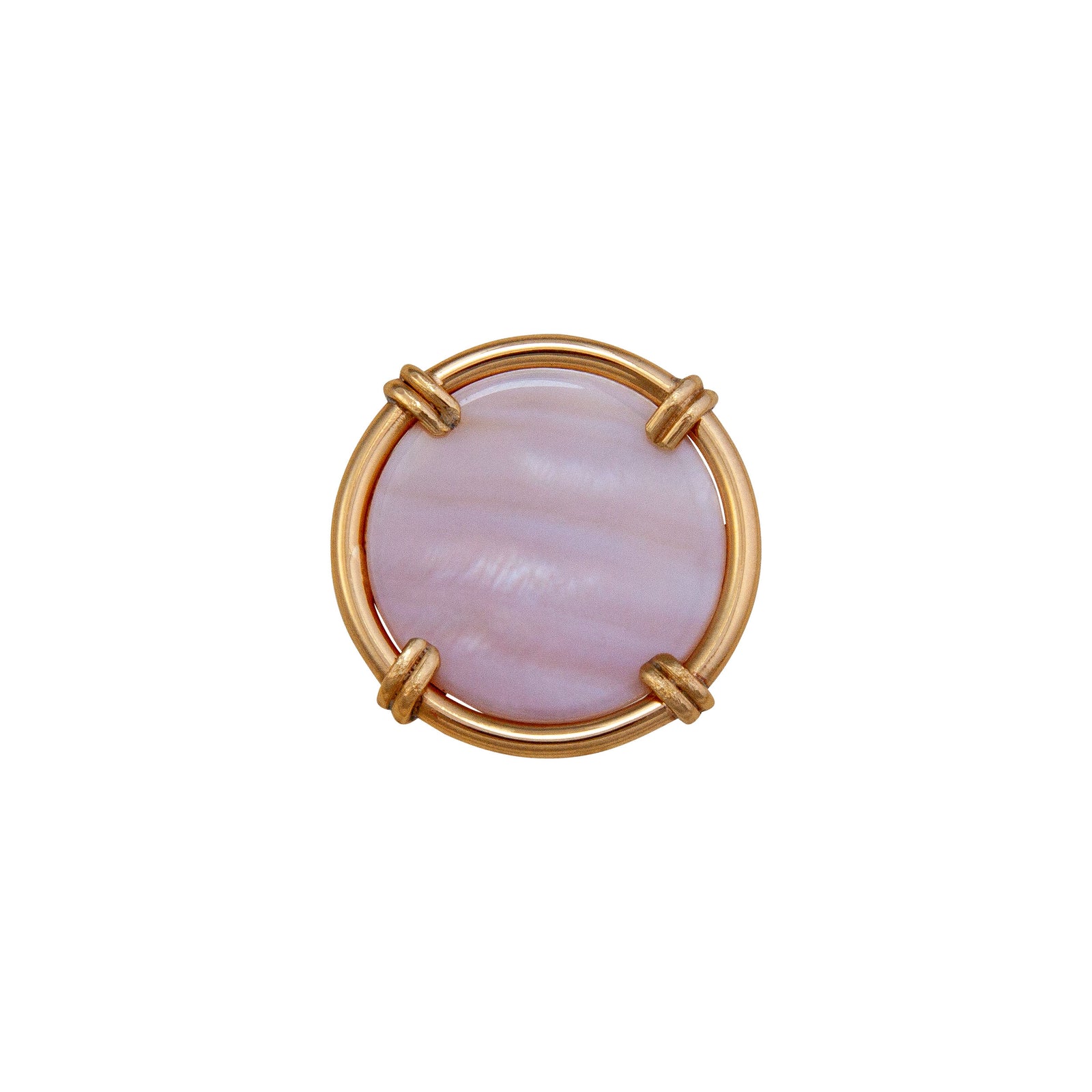 Alchemia Mother of Pearl Adjustable Prong Ring - Small | Charles Albert Jewelry