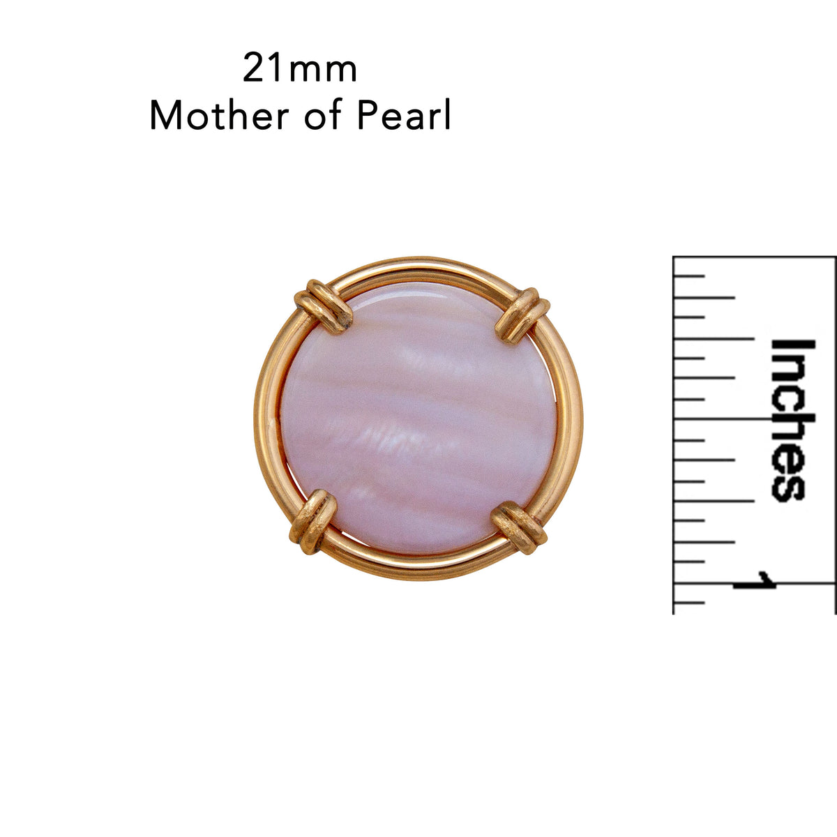 Alchemia Mother of Pearl Adjustable Prong Ring - Small | Charles Albert Jewelry