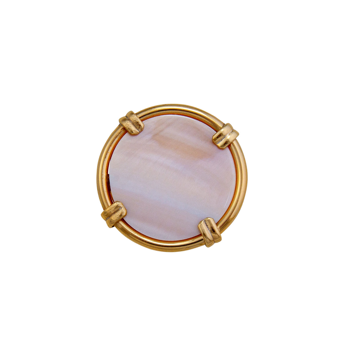 Alchemia Mother of Pearl Adjustable Prong Ring - Large | Charles Albert Jewelry