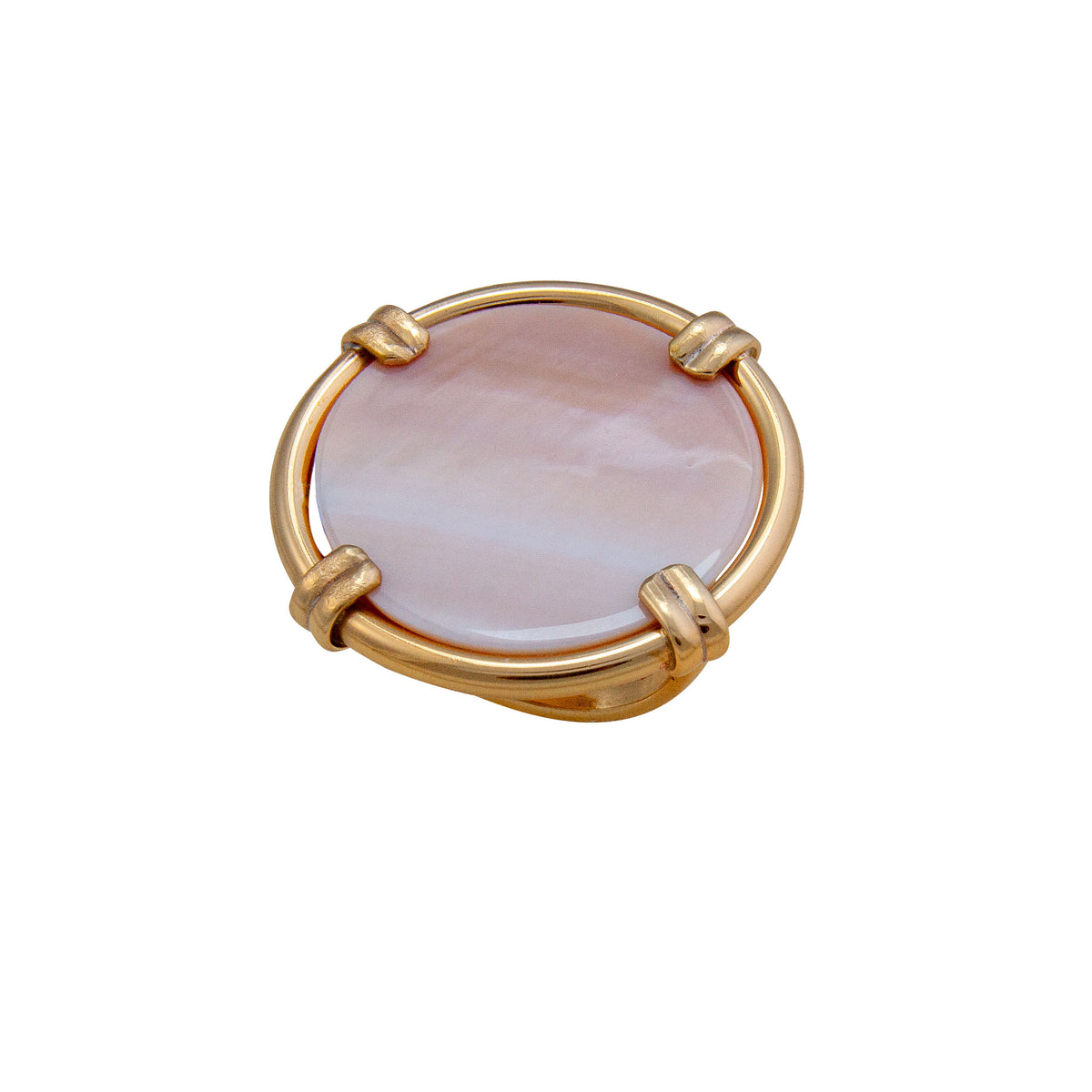 Alchemia Mother of Pearl Adjustable Prong Ring - Large | Charles Albert Jewelry