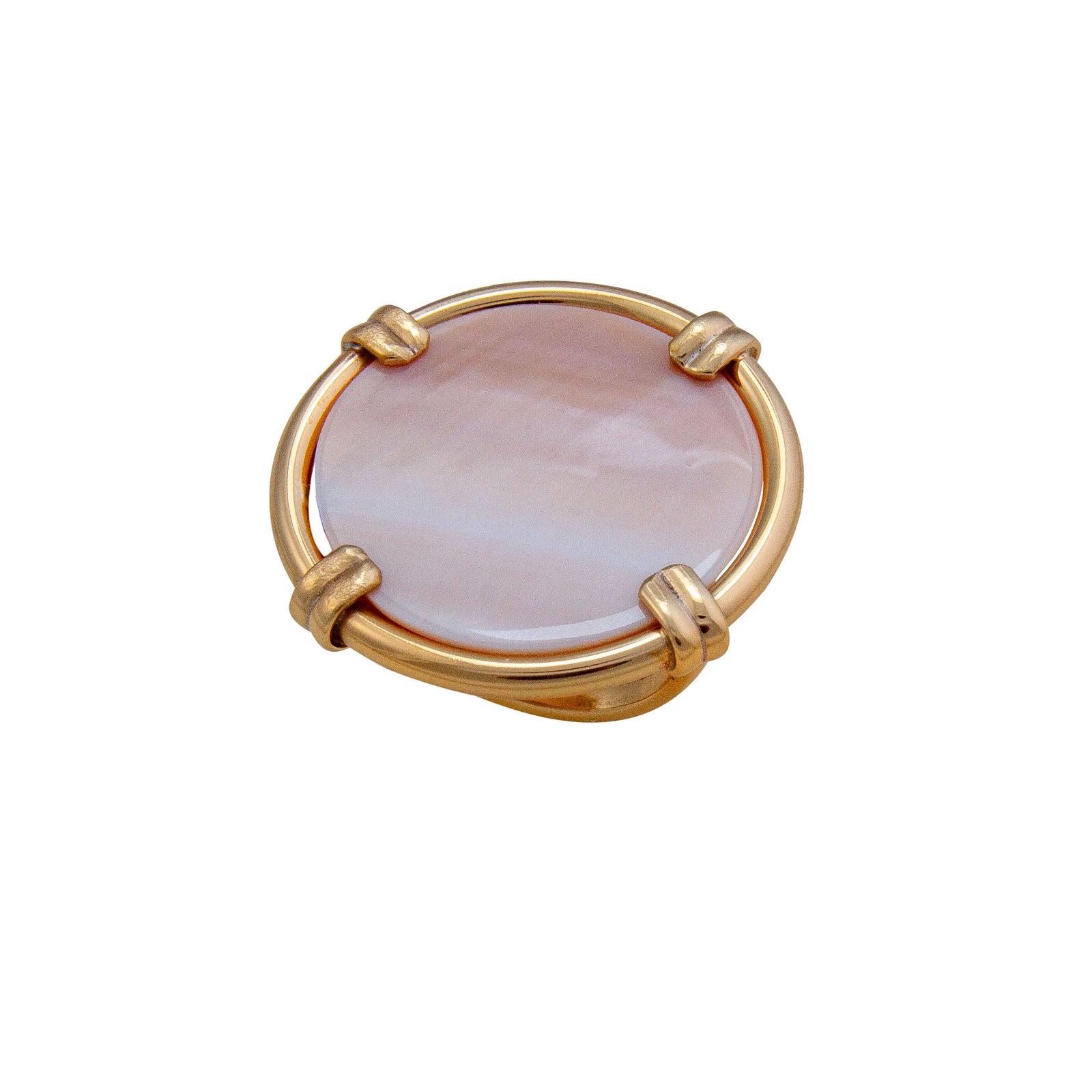 Alchemia Mother of Pearl Adjustable Prong Ring - Large | Charles Albert Jewelry