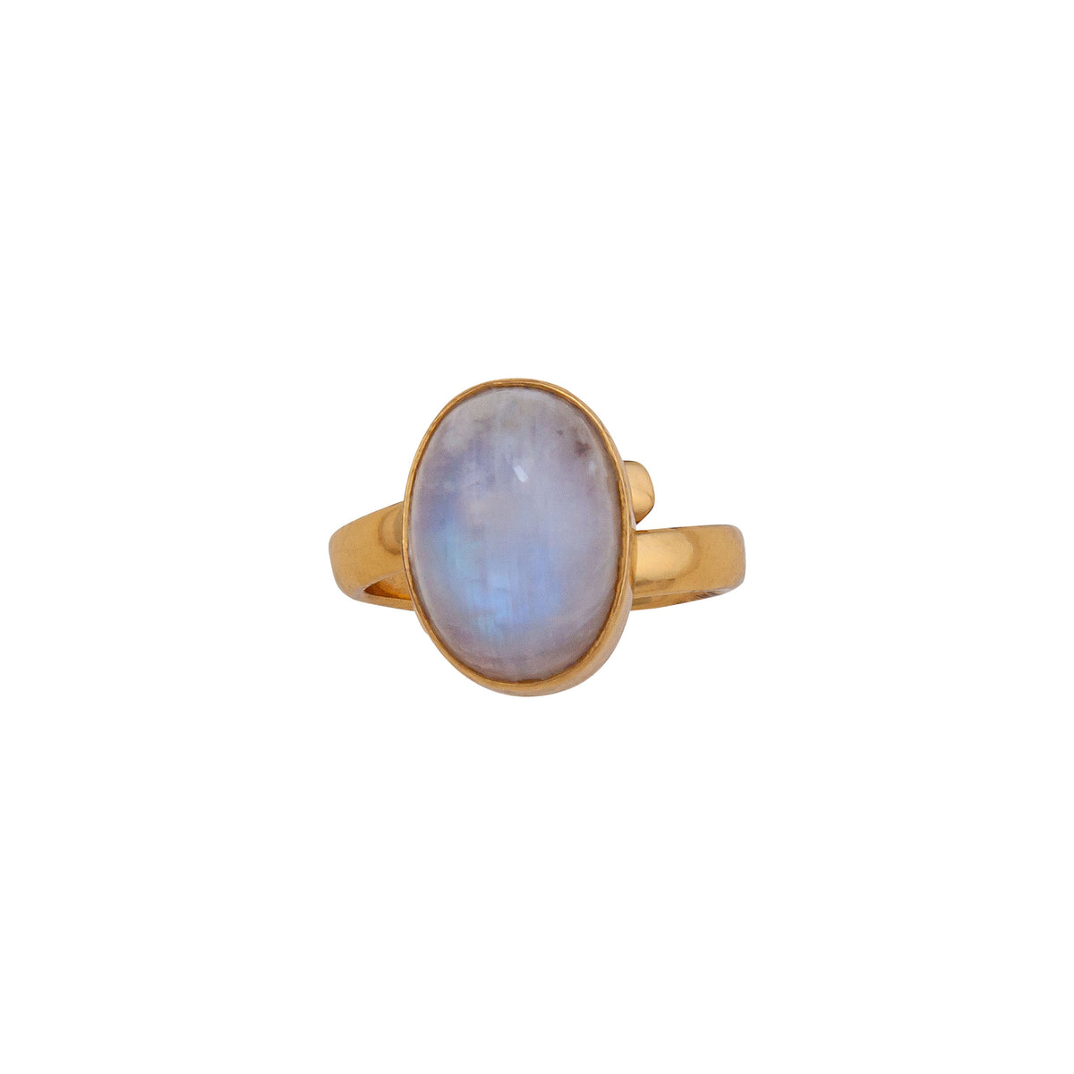 Alchemia Rainbow Moonstone Petite Adjustable Ring | Charles Albert Jewelry