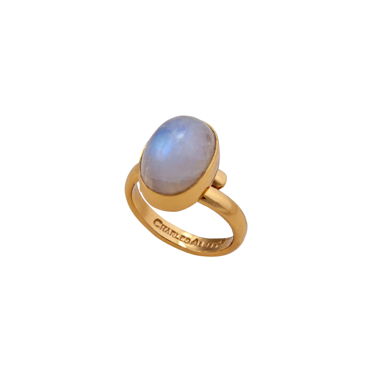 Alchemia Rainbow Moonstone Petite Adjustable Ring | Charles Albert Jewelry