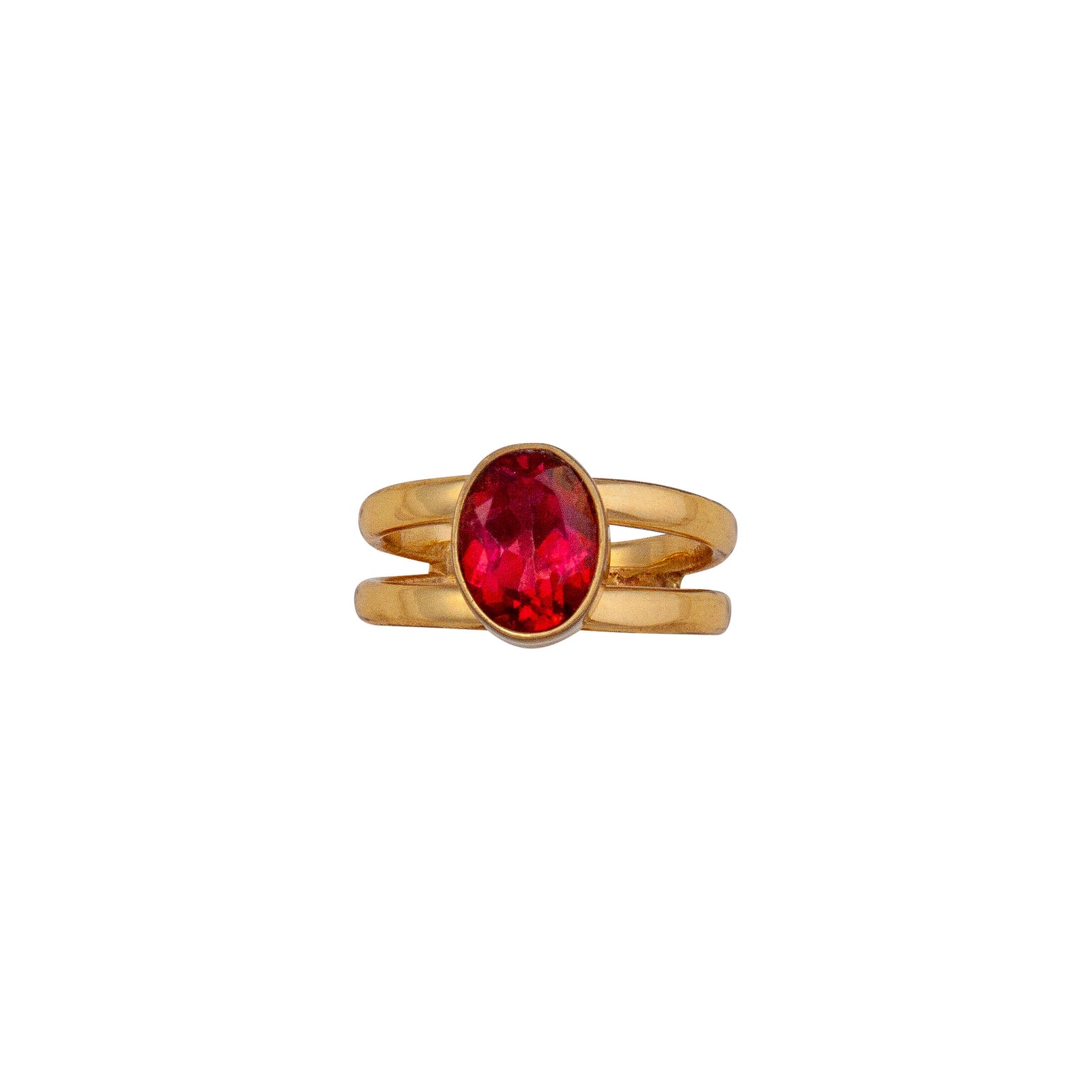 Alchemia Lab Created Ruby Adjustable Cuff Ring | Charles Albert Jewelry