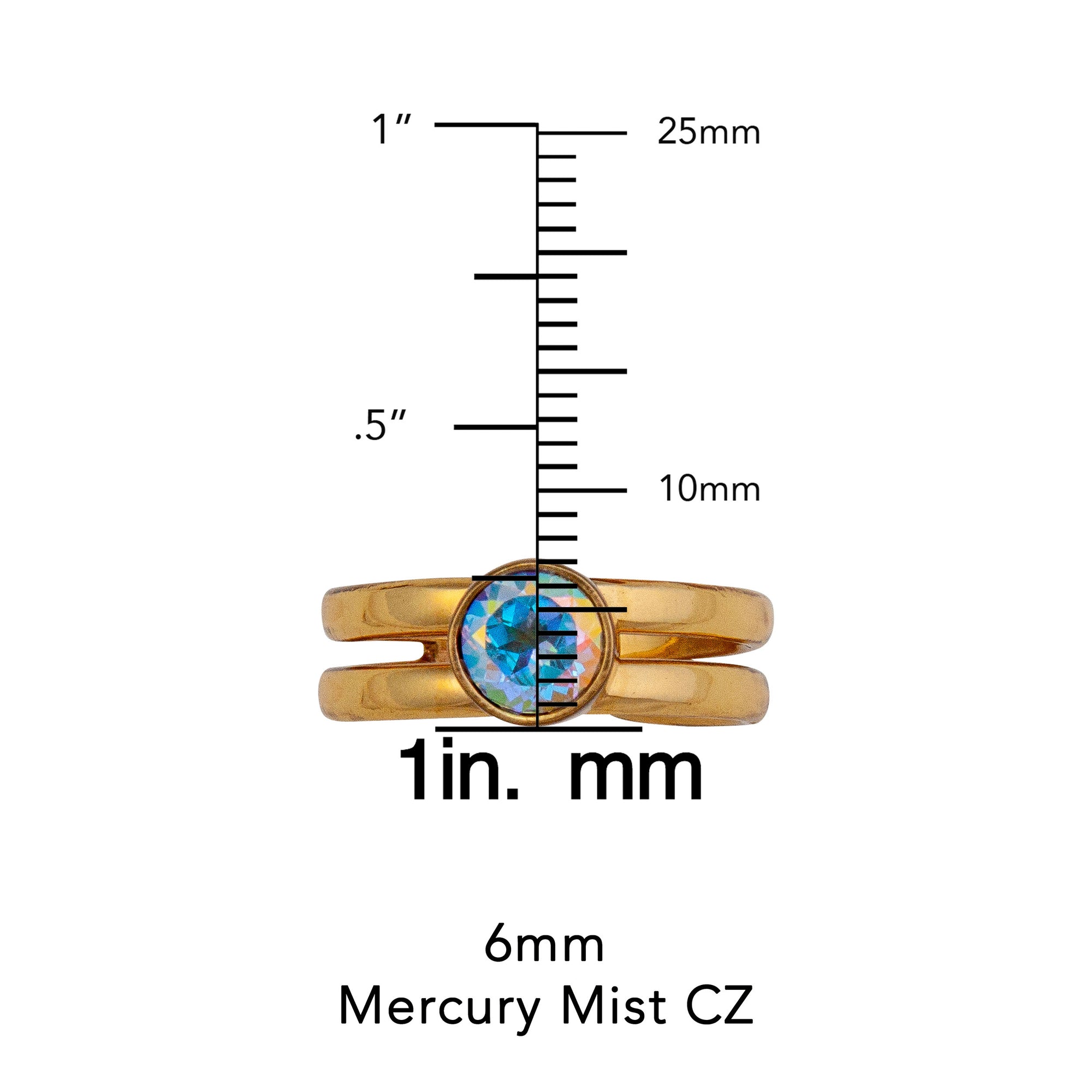 Alchemia Mercury Mist Adjustable Cuff Ring | Charles Albert Jewelry