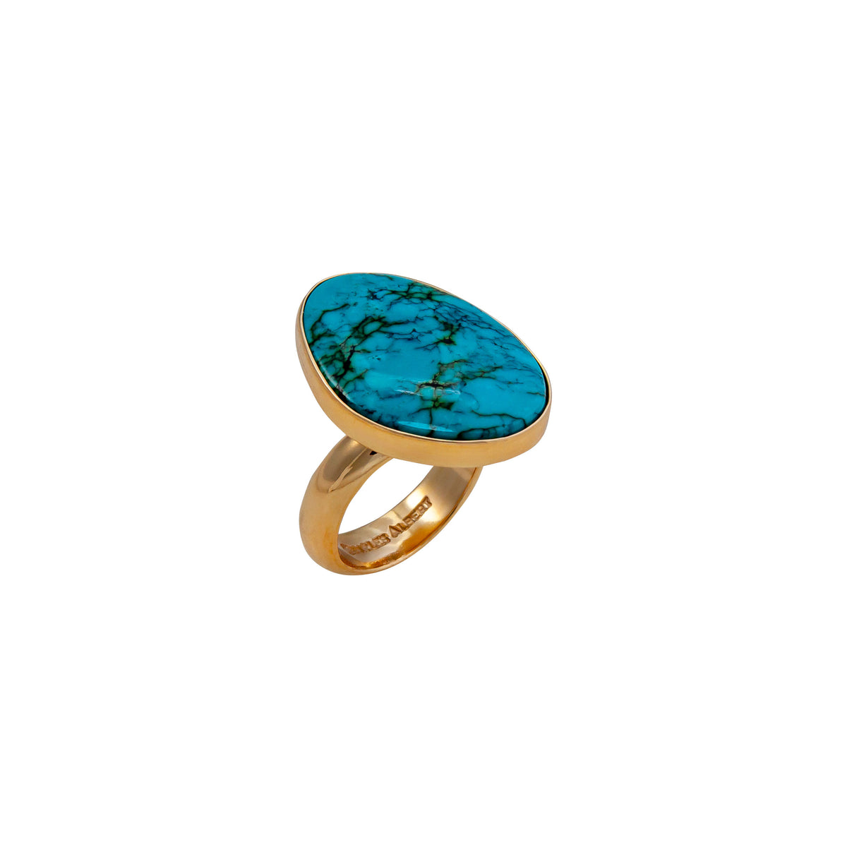 Alchemia Turquoise Freeform Adjustable Ring | Charles Albert Jewelry