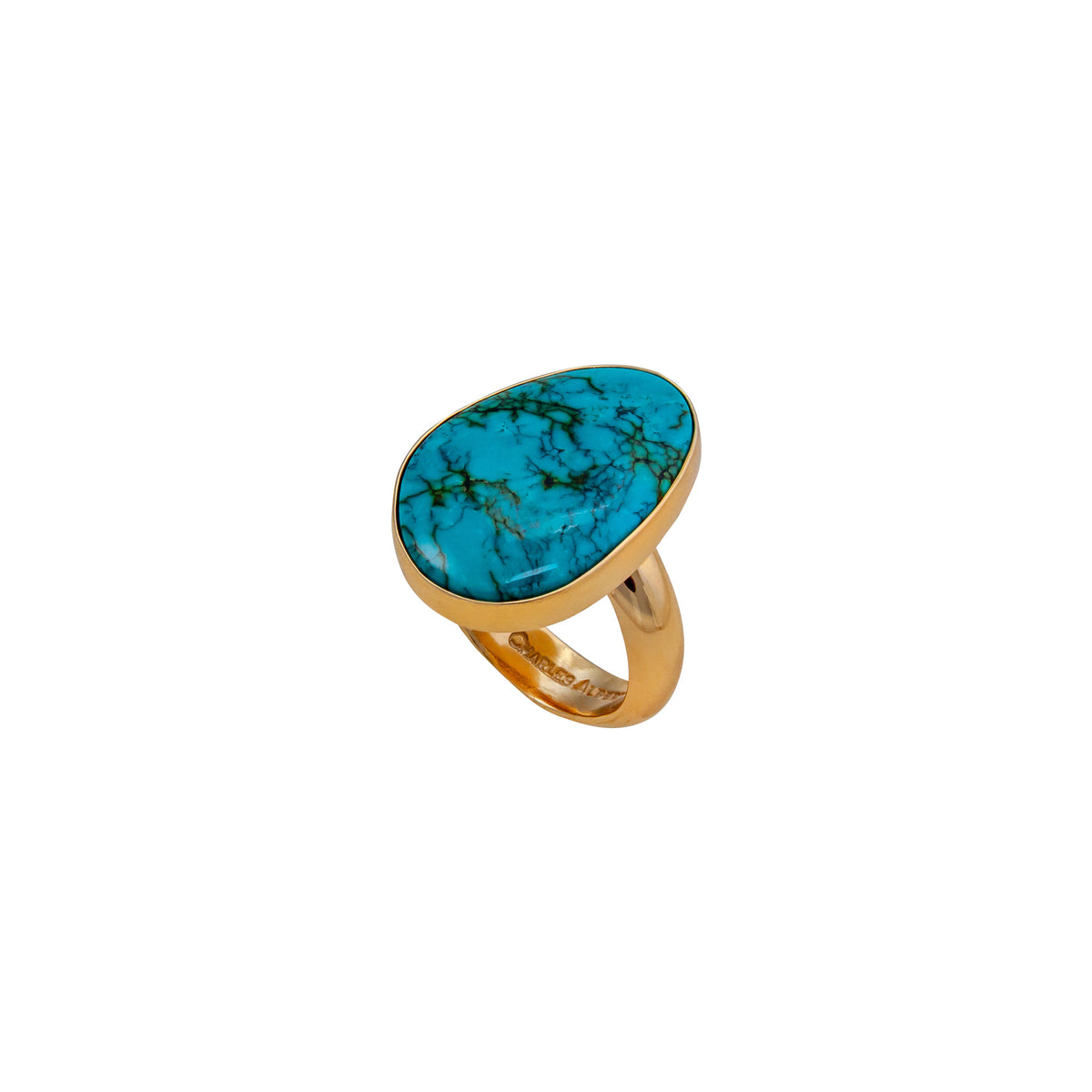 Alchemia Turquoise Freeform Adjustable Ring | Charles Albert Jewelry
