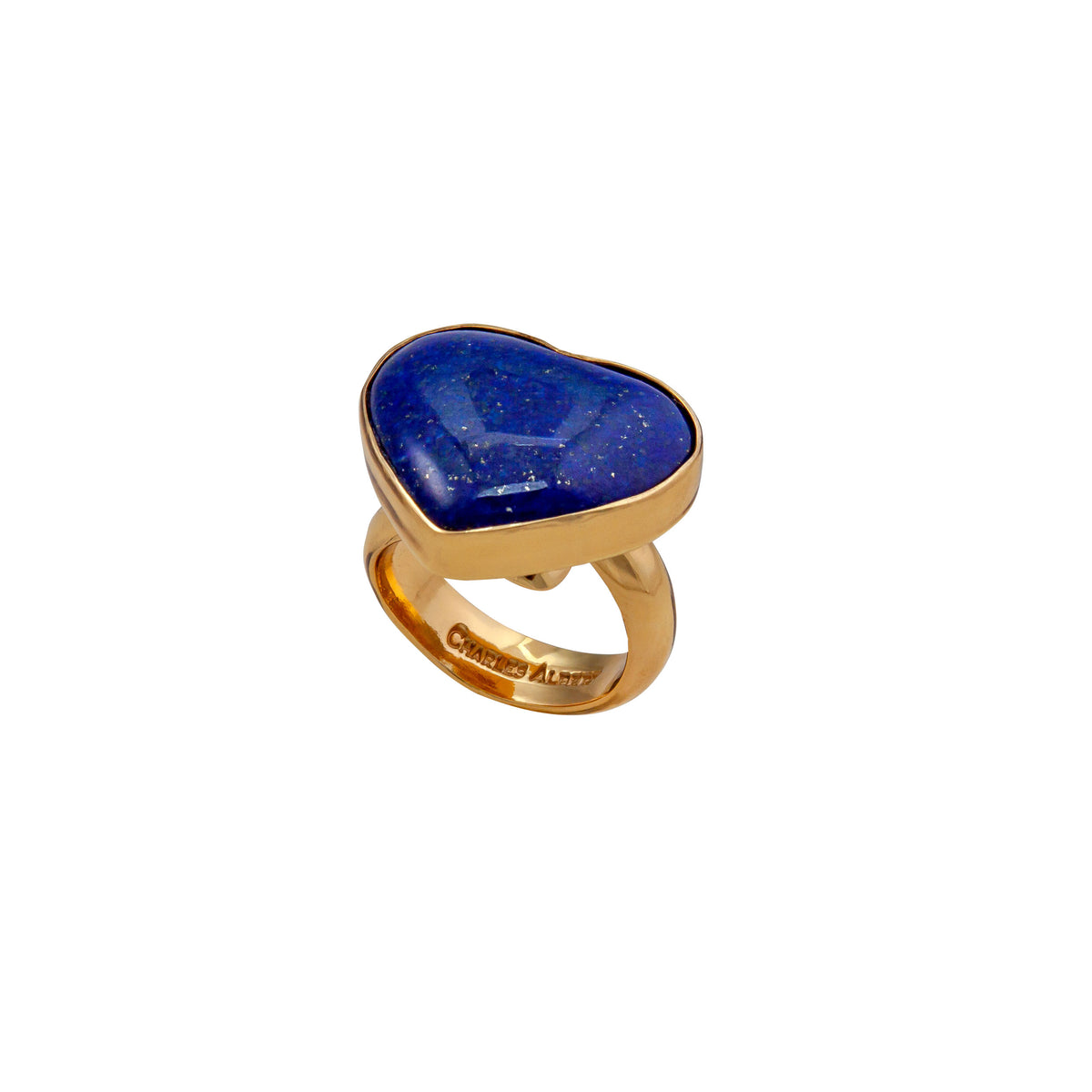 Alchemia Lapis Lazuli Heart Adjustable Ring | Charles Albert Jewelry